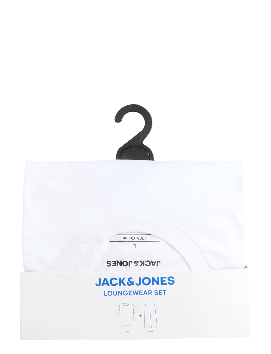 Jack & Jones - JACFLORENCE SS TEE AND PANTS SET W - pidžaamakomplektid - white - 5