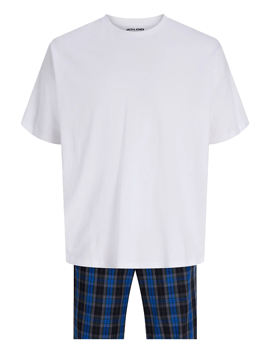 Jack & Jones - JACFLORENCE SS TEE AND PANTS SET W - pidžaamakomplektid - white - 1