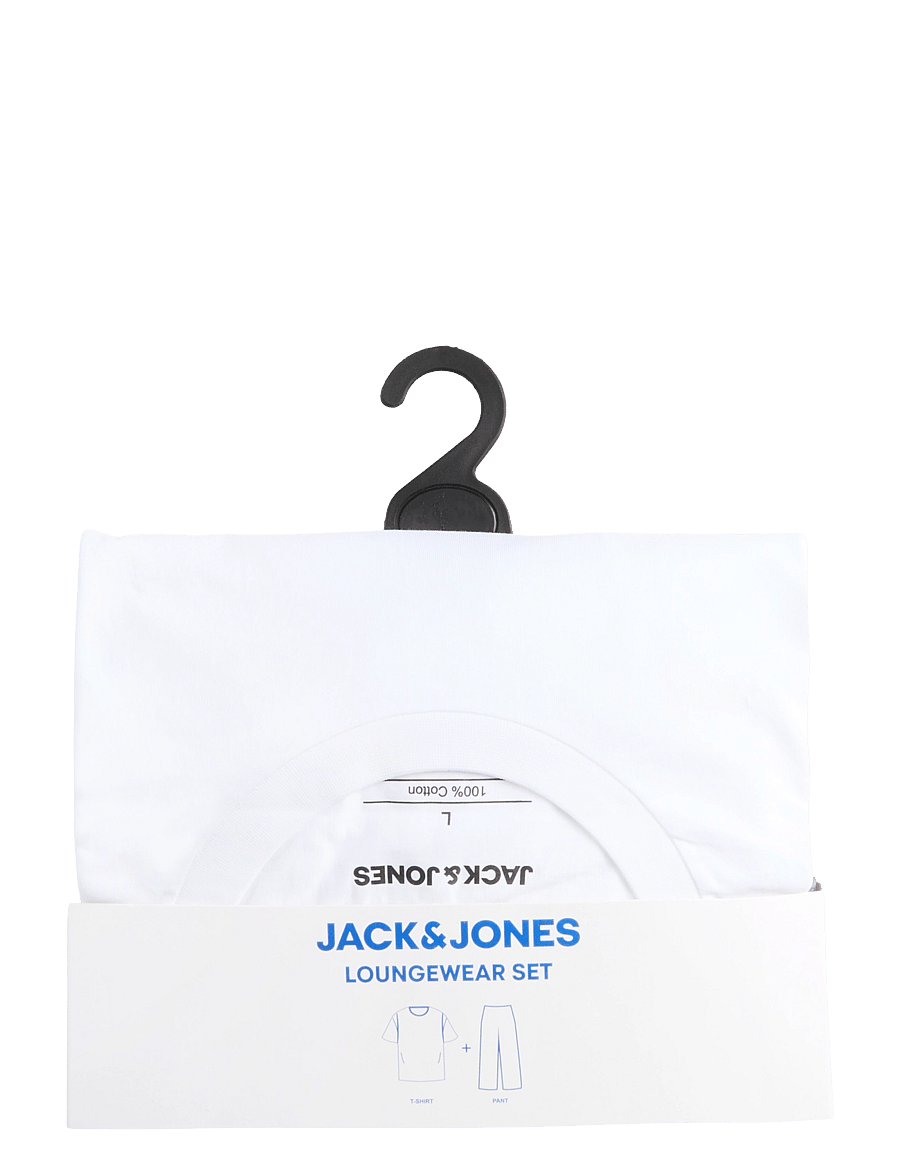 Jack & Jones - JACFLORENCE SS TEE AND PANTS SET W - pidžaamakomplektid - white - 5