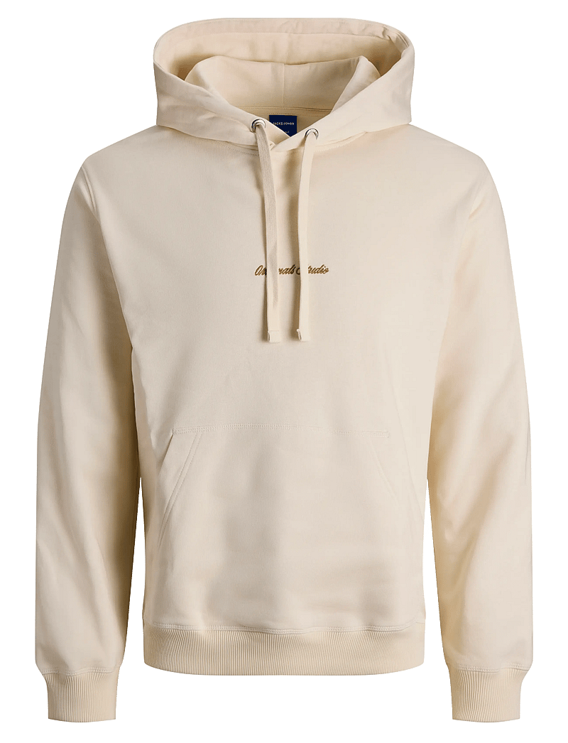 Jack & Jones - JORNORREBRO EMB SWEAT HOOD NOOS - hupparit - antique white - 1