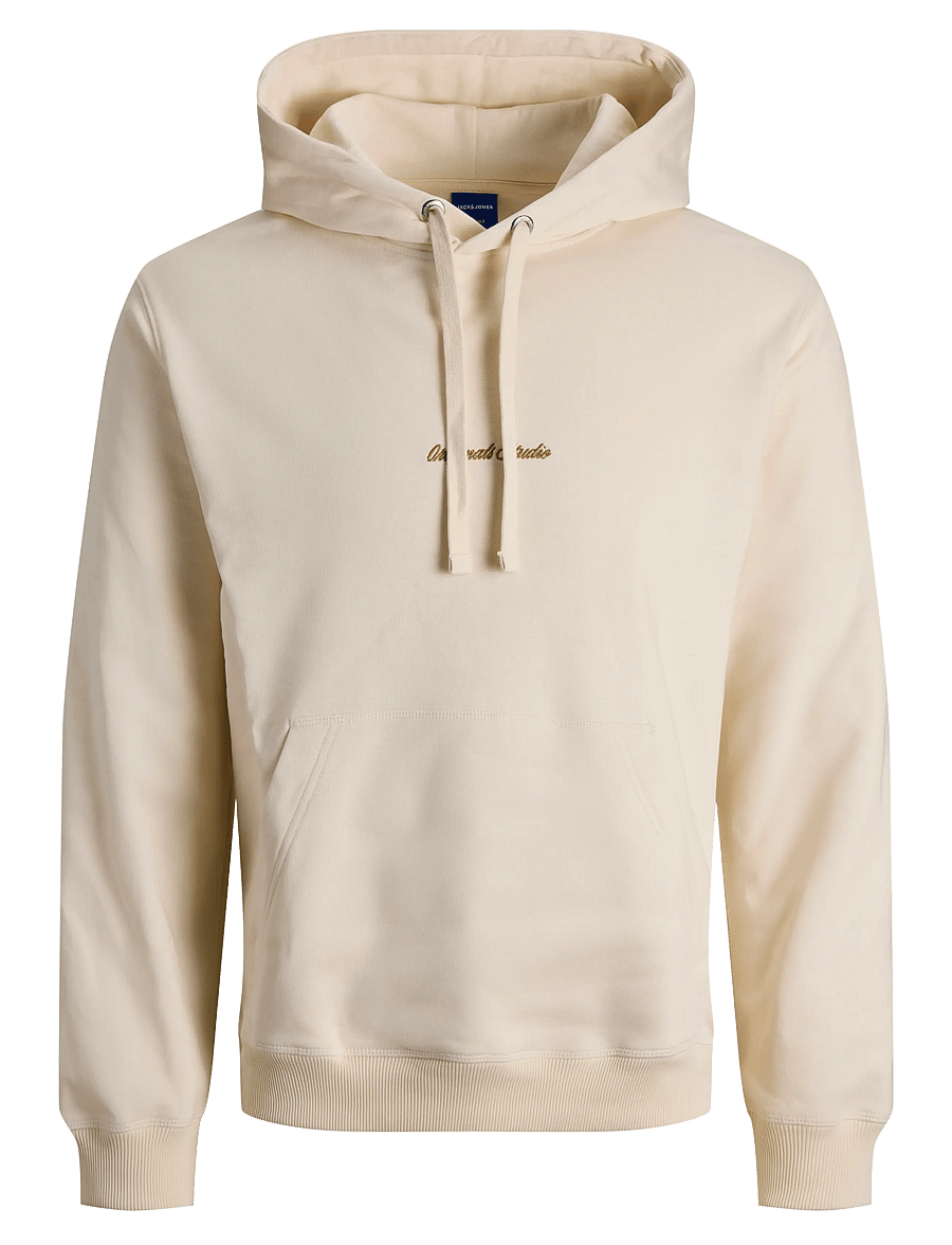 Jack & Jones - JORNORREBRO EMB SWEAT HOOD NOOS - kapuzenpullover - antique white - 1