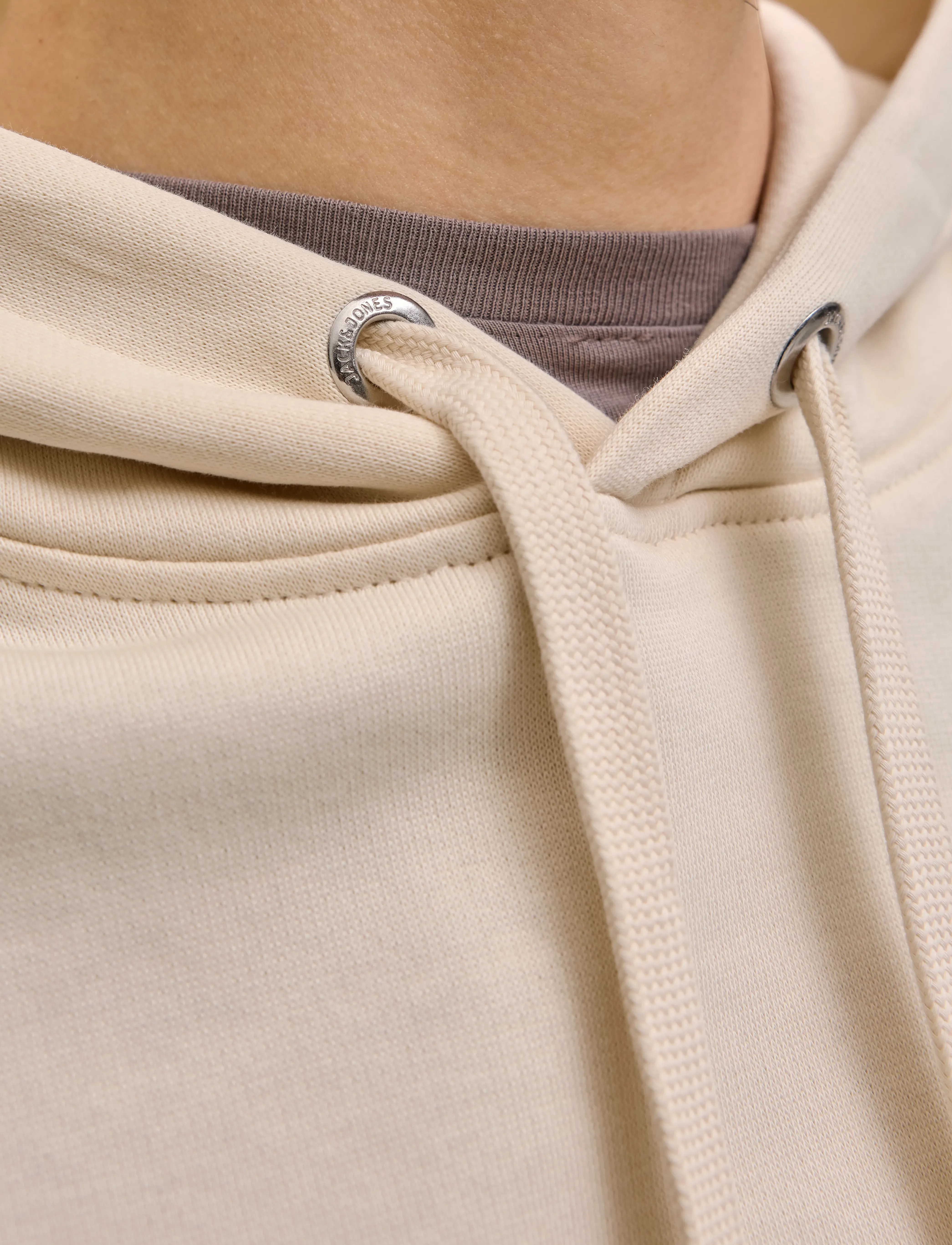 Jack & Jones - JORNORREBRO EMB SWEAT HOOD NOOS - kapuzenpullover - antique white - 4