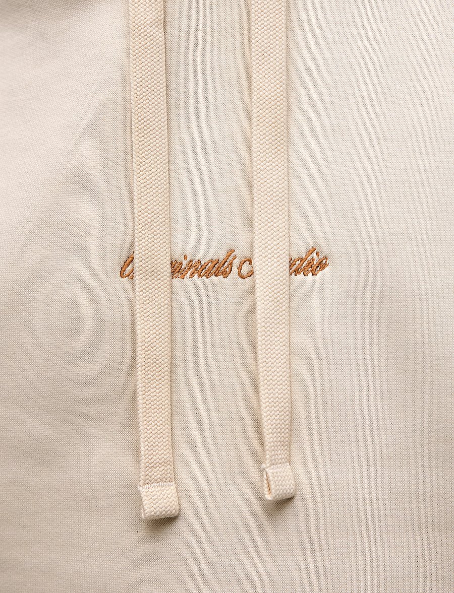 Jack & Jones - JORNORREBRO EMB SWEAT HOOD NOOS - kapuzenpullover - antique white - 5
