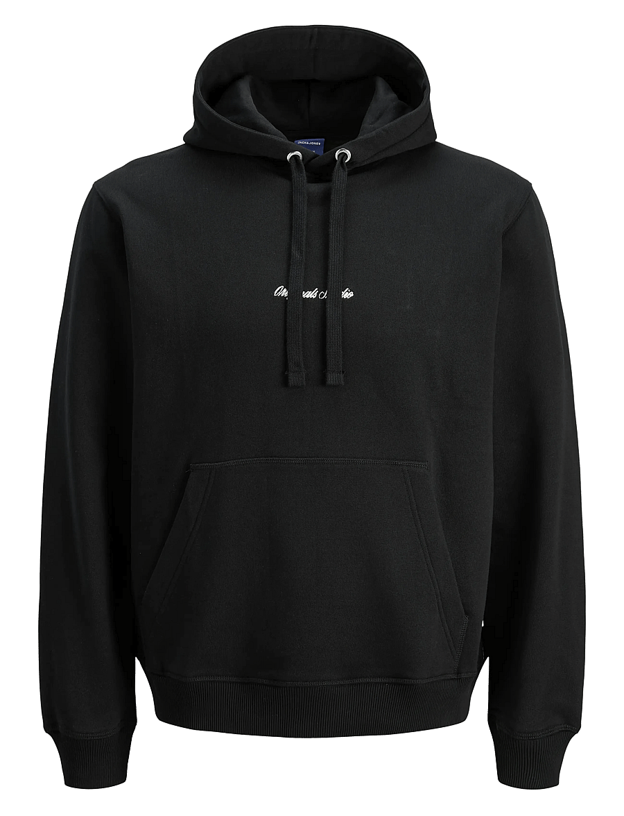 Jack & Jones - JORNORREBRO EMB SWEAT HOOD NOOS - hoodies - black - 1