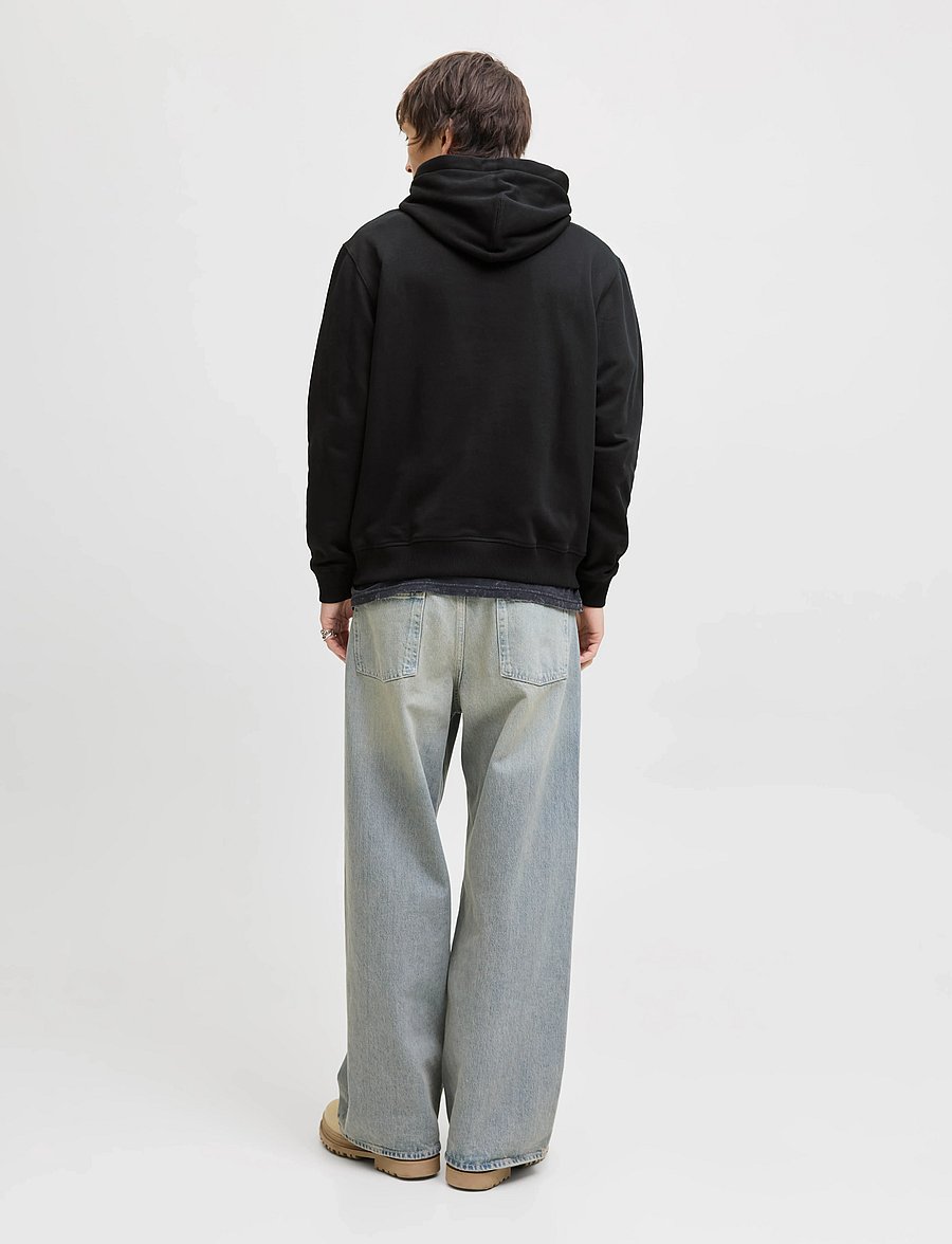 Jack & Jones - JORNORREBRO EMB SWEAT HOOD NOOS - hoodies - black - 2