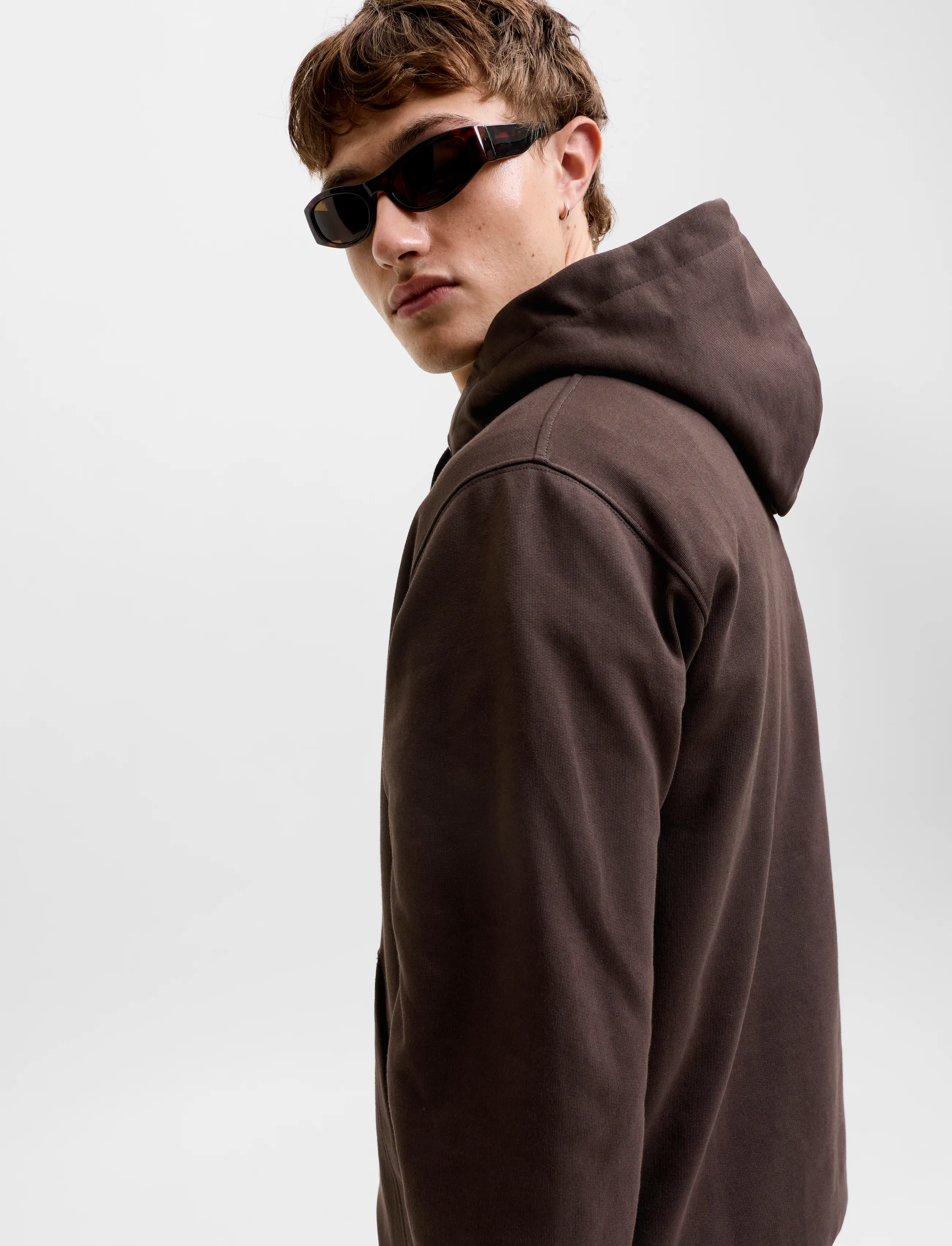 Jack & Jones - JORNORREBRO EMB SWEAT HOOD NOOS - kapuzenpullover - java - 5