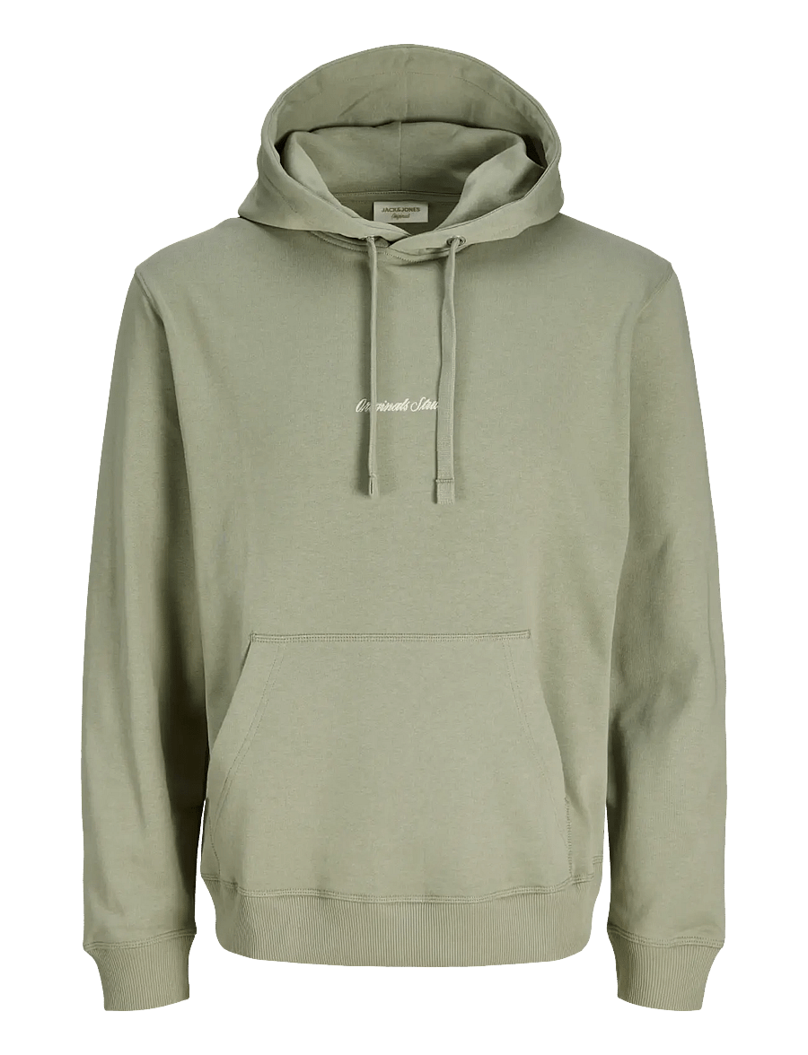 Jack & Jones - JORNORREBRO EMB SWEAT HOOD NOOS - kapuutsiga dressipluusid - seagrass - 1