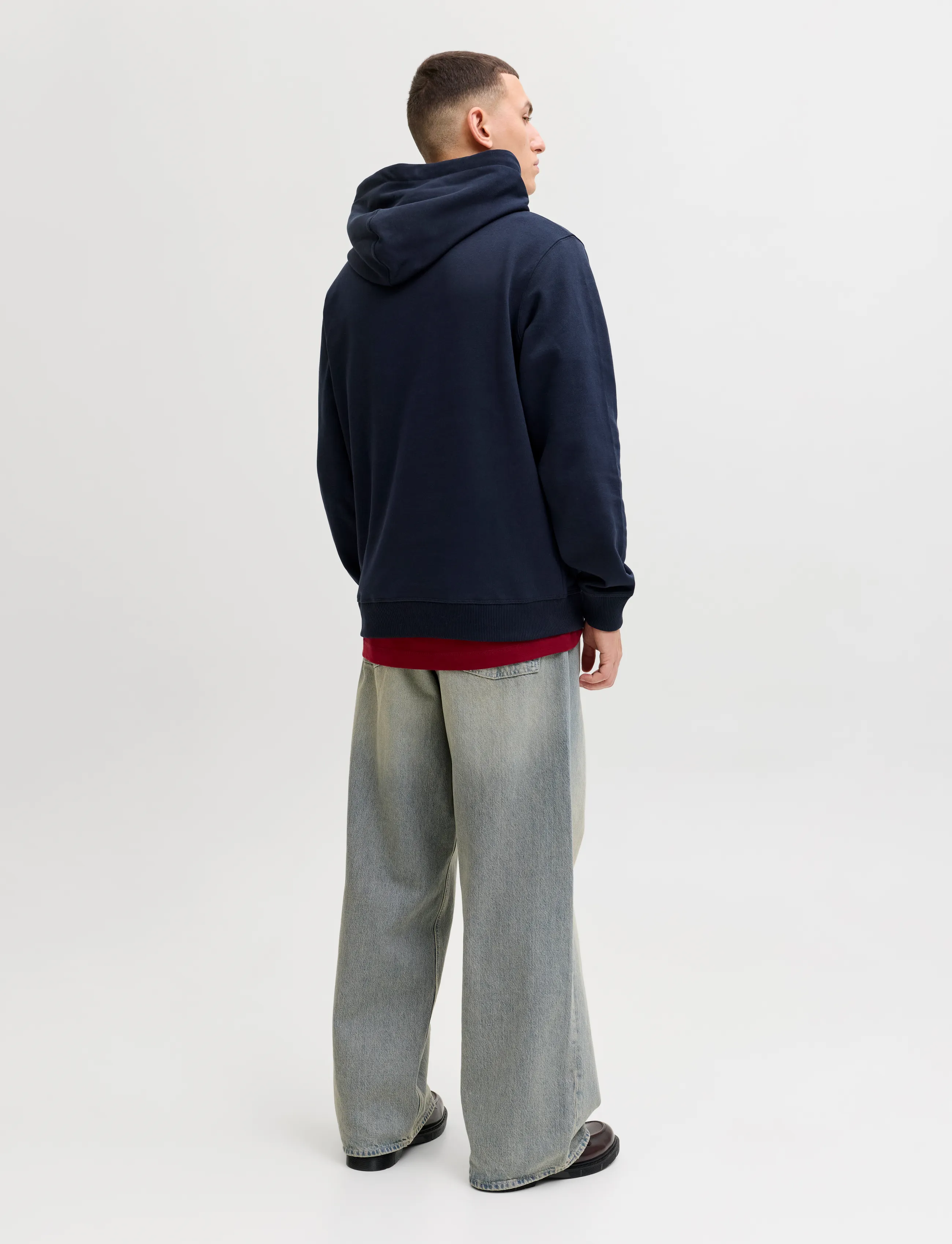 Jack & Jones - JORNORREBRO EMB SWEAT HOOD NOOS - hættetrøjer - sky captain - 2