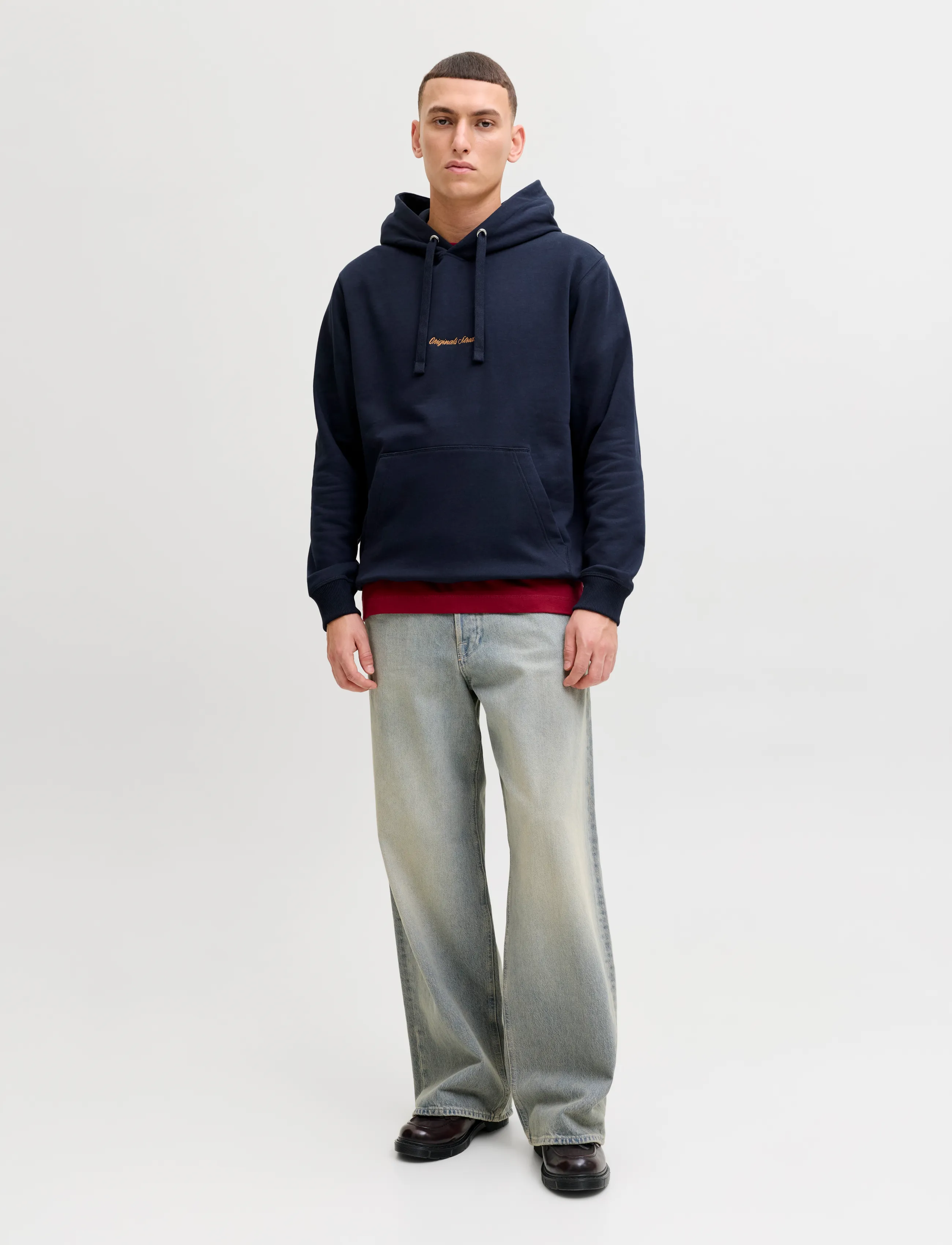 Jack & Jones - JORNORREBRO EMB SWEAT HOOD NOOS - hættetrøjer - sky captain - 3