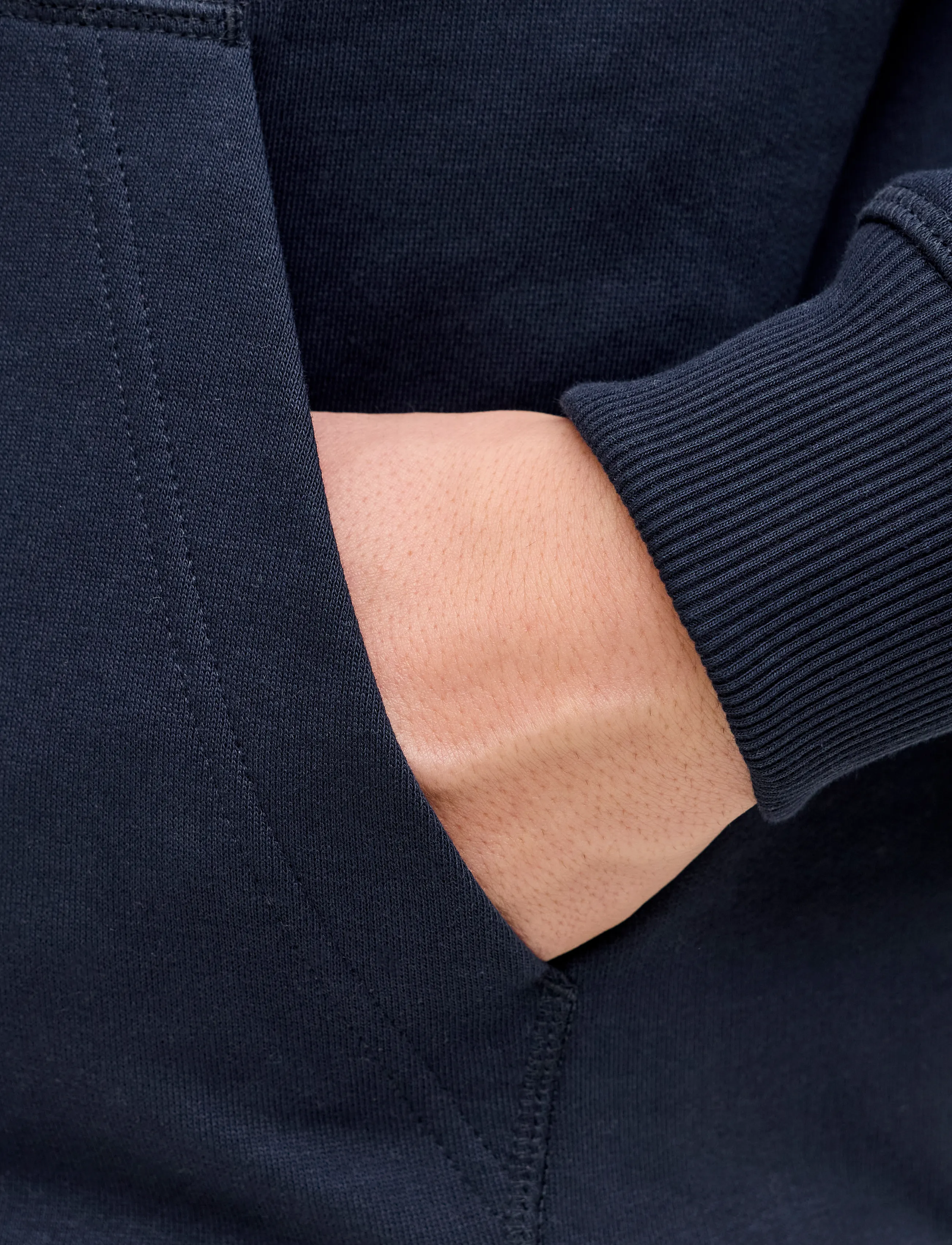 Jack & Jones - JORNORREBRO EMB SWEAT HOOD NOOS - hættetrøjer - sky captain - 5
