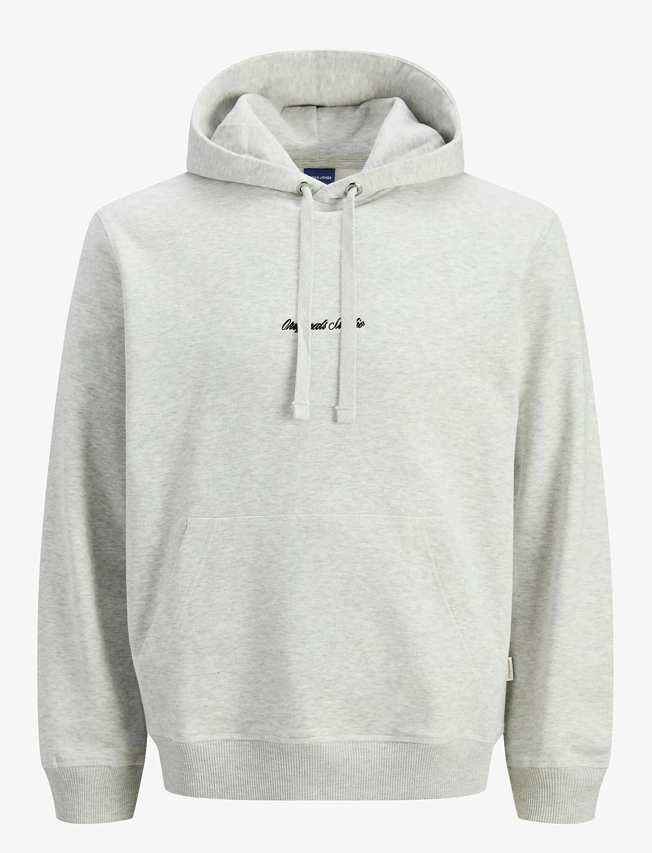 Jack & Jones - JORNORREBRO EMB SWEAT HOOD NOOS - hættetrøjer - white melange - 1