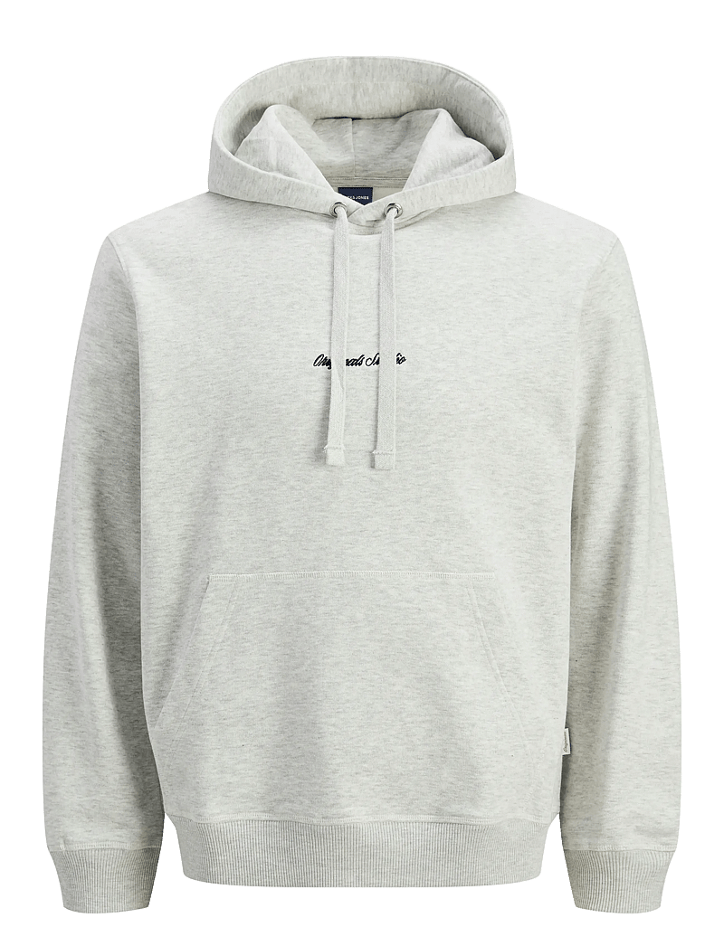 Jack & Jones - JORNORREBRO EMB SWEAT HOOD NOOS - sweats à capuche - white melange - 1