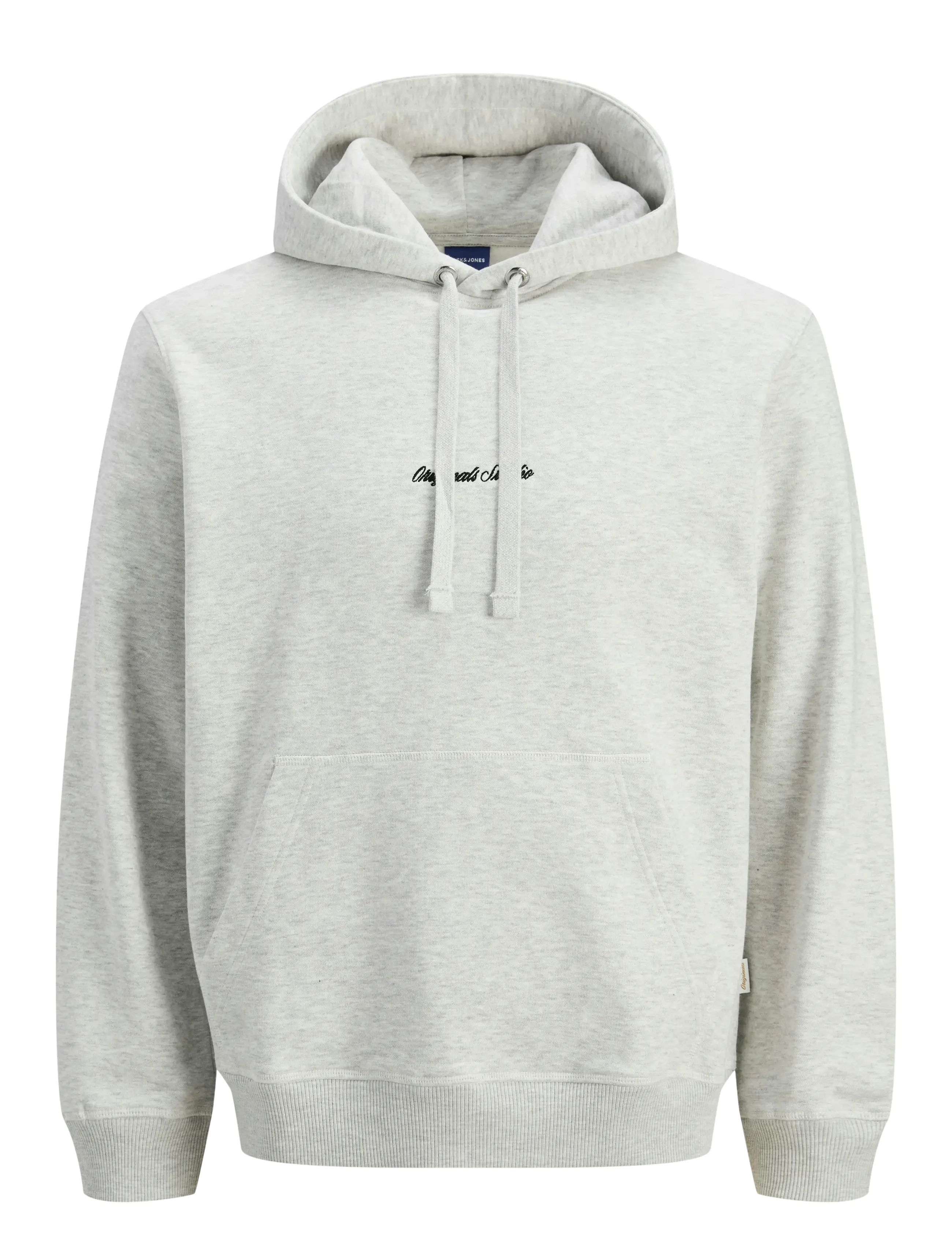 Jack & Jones JORNORREBRO EMB SWEAT HOOD NOOS - Sweatshirts & hættetrøjer - WHITE MELANGE / grey