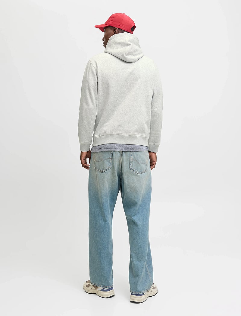 Jack & Jones - JORNORREBRO EMB SWEAT HOOD NOOS - sweats à capuche - white melange - 2