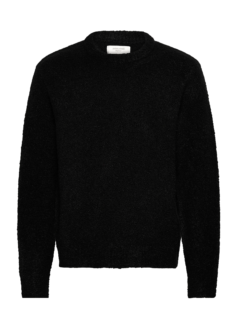 Jack & Jones - JORMEADOWS KNIT BOUCLE CREW NECK - rundhals - black - 0