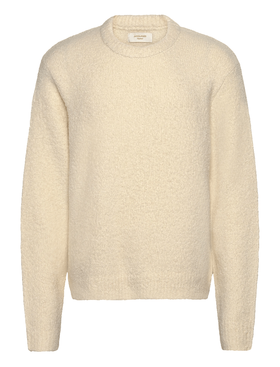 Jack & Jones - JORMEADOWS KNIT BOUCLE CREW NECK - pulls col rond - sea salt - 0