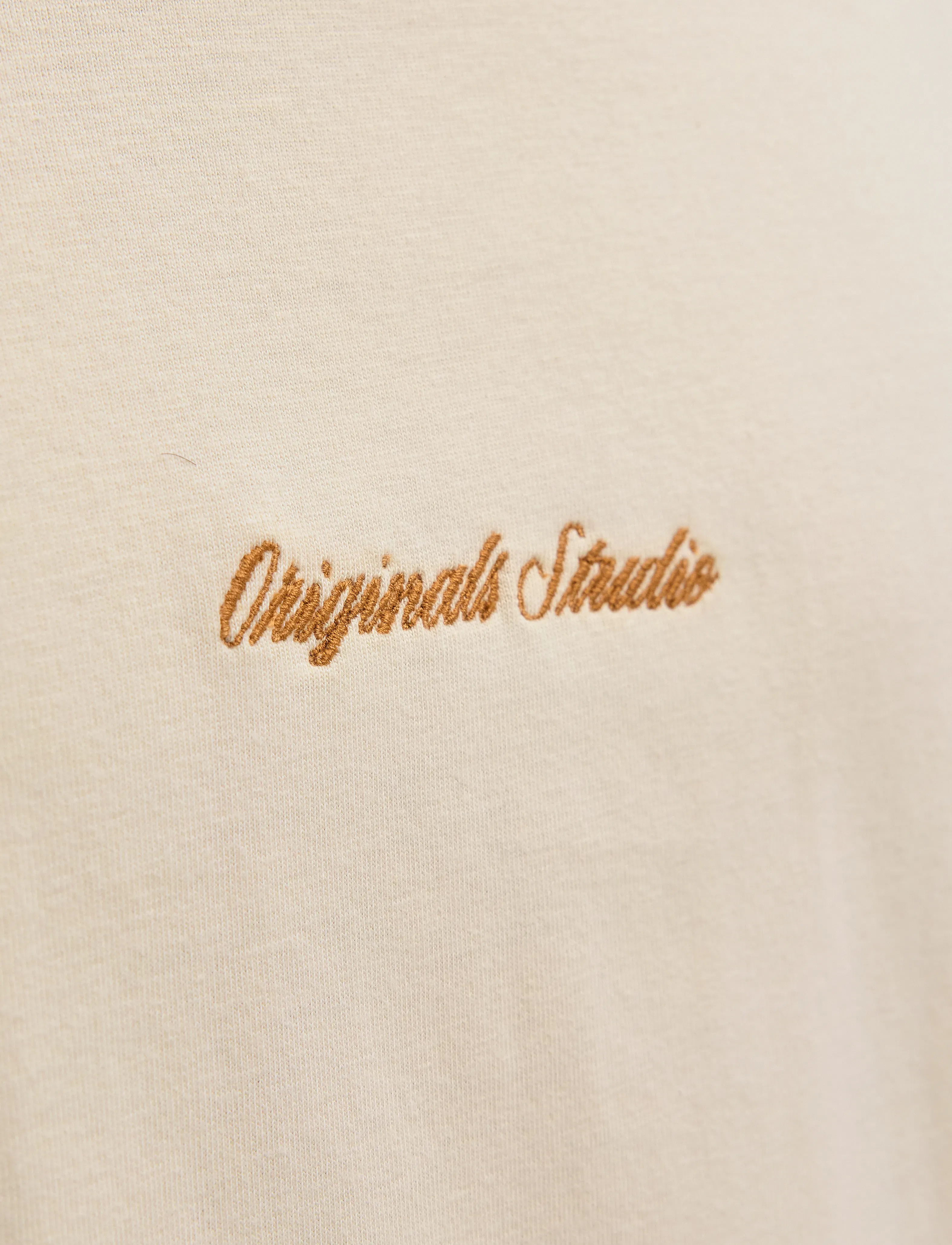 Jack & Jones - JORNORREBRO EMB TEE SS CREW NECK NOOS - kurzärmelige t-shirts - antique white - 5
