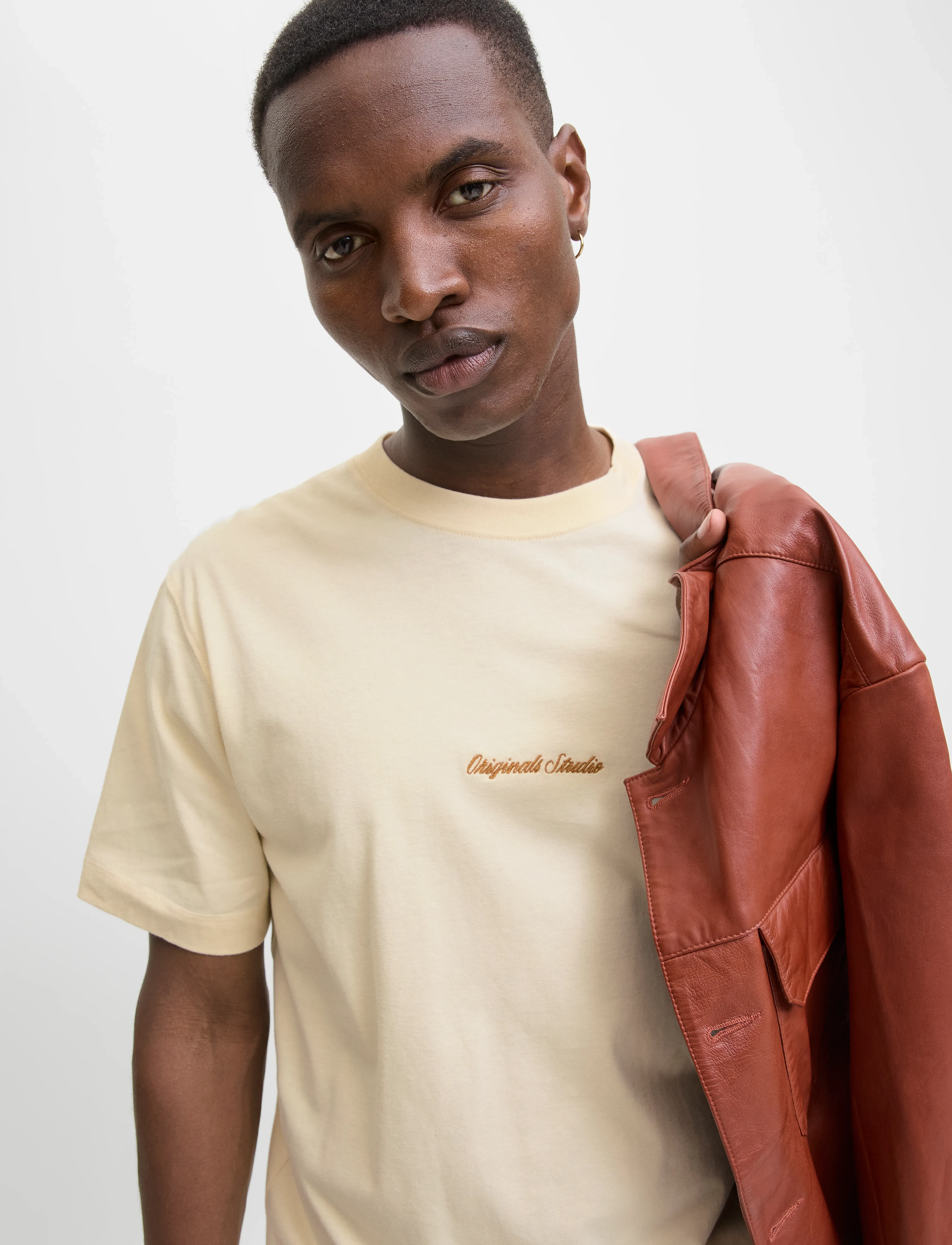 JACK & JONES Jornorrebro Emb Tee Ss Crew Neck Noos t-shirts - bas herr – bild 6