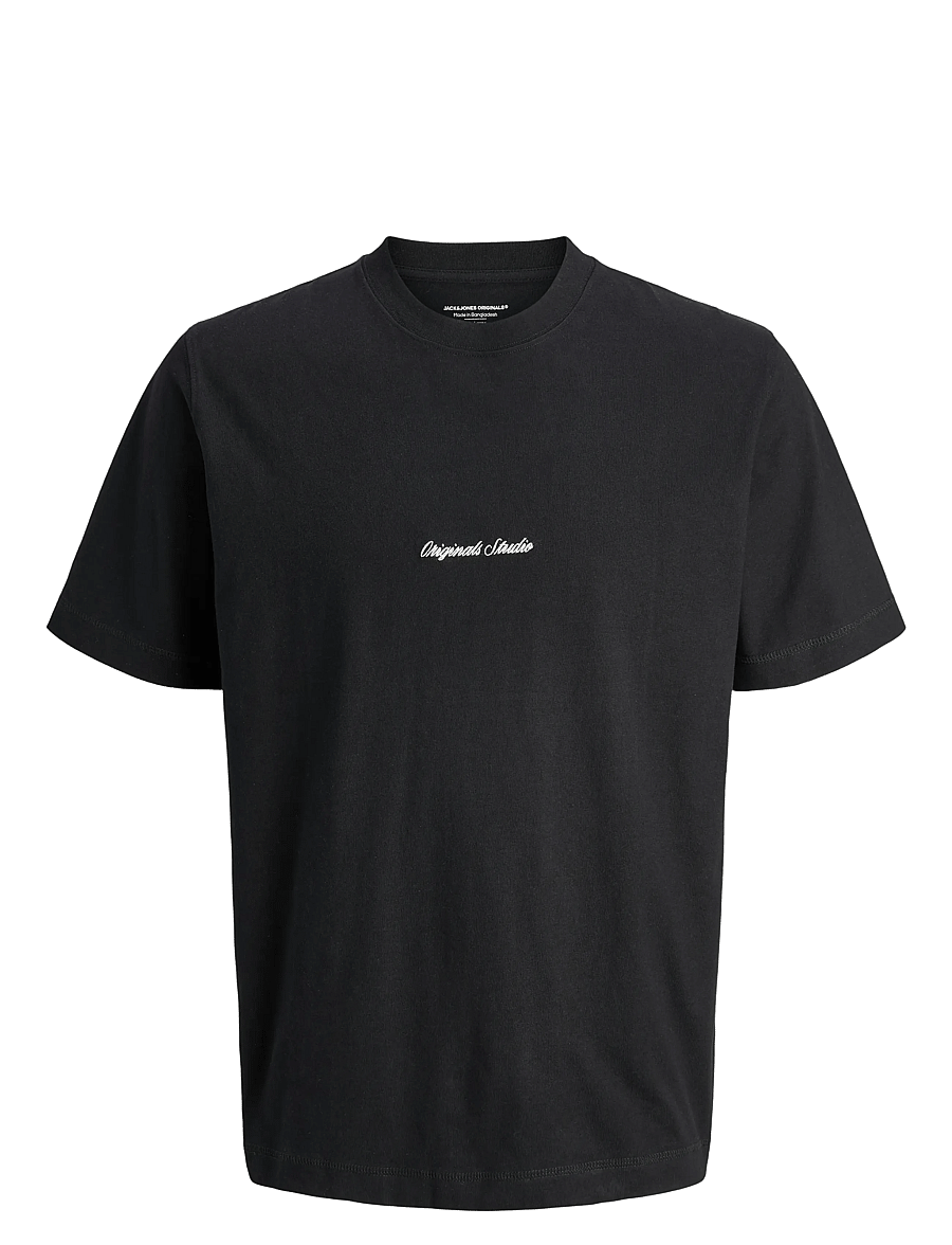 Jack & Jones - JORNORREBRO EMB TEE SS CREW NECK NOOS - kurzärmelige t-shirts - black - 1