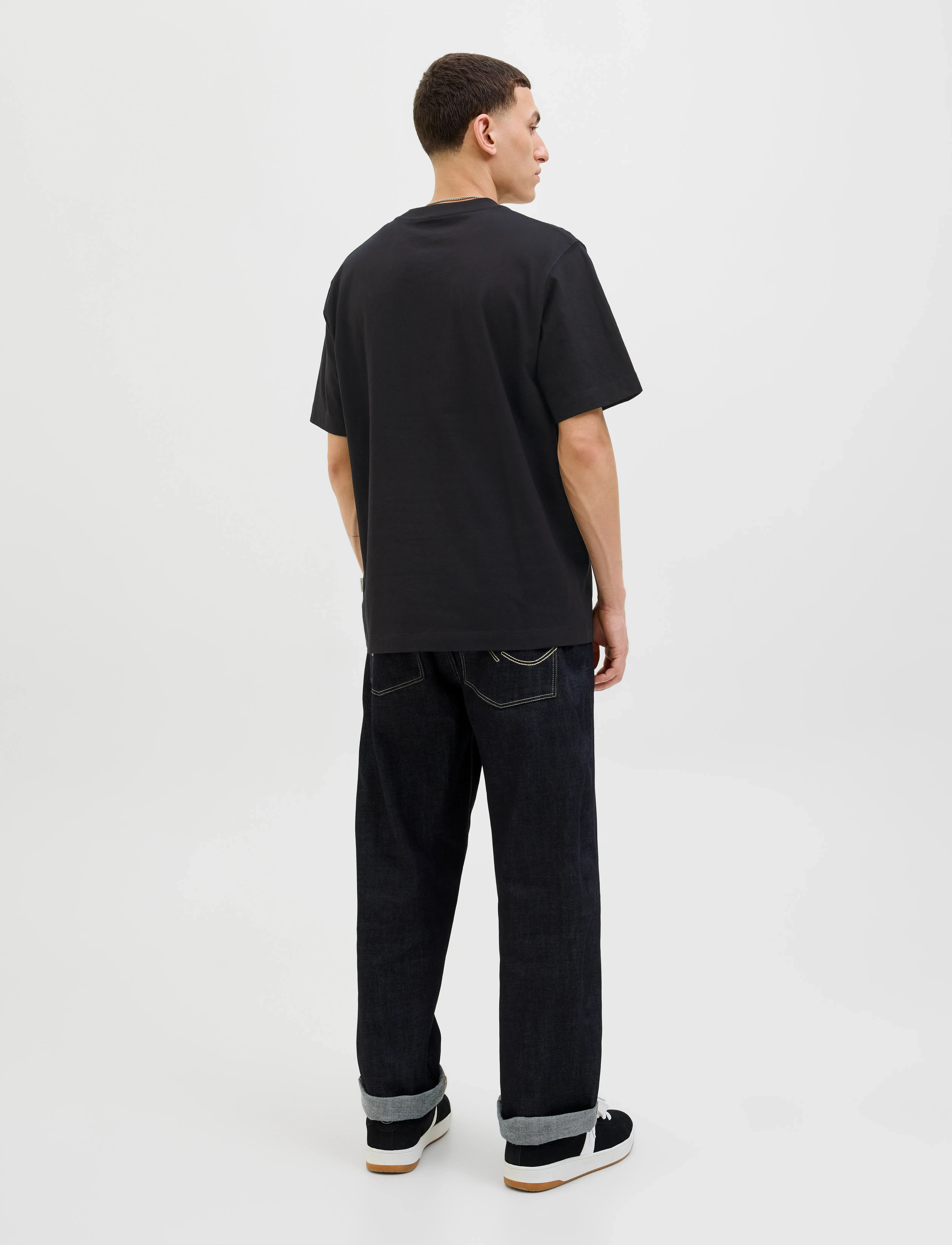 Jack & Jones - JORNORREBRO EMB TEE SS CREW NECK NOOS - kortærmede t-shirts - black - 2