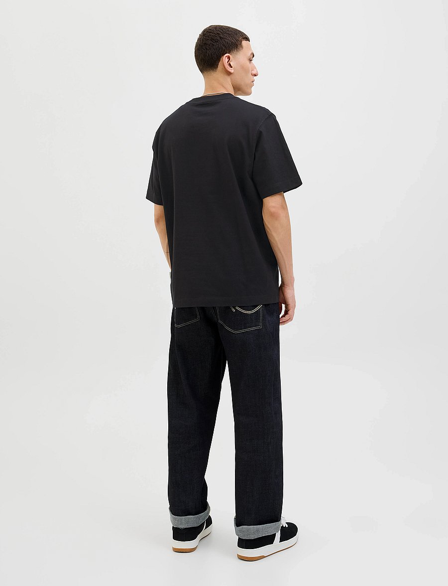 Jack & Jones - JORNORREBRO EMB TEE SS CREW NECK NOOS - kurzärmelige t-shirts - black - 2
