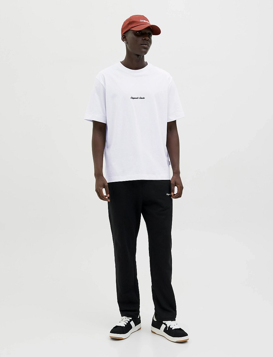 Jack & Jones - JORNORREBRO EMB TEE SS CREW NECK NOOS - kurzärmelige t-shirts - bright white - 3