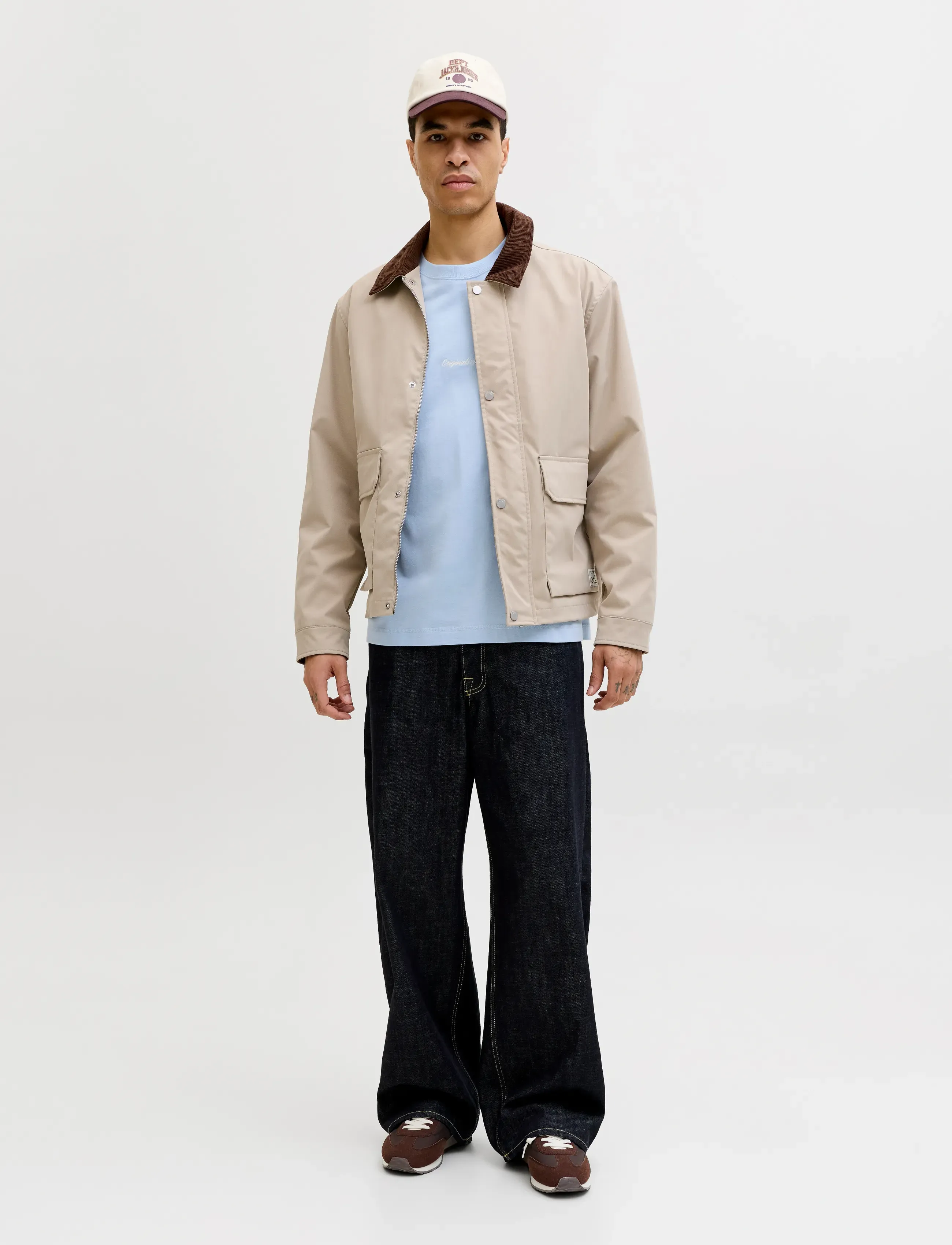 Jack & Jones - JORNORREBRO EMB TEE SS CREW NECK NOOS - marškinėliai trumpomis rankovėmis - cashmere blue - 3