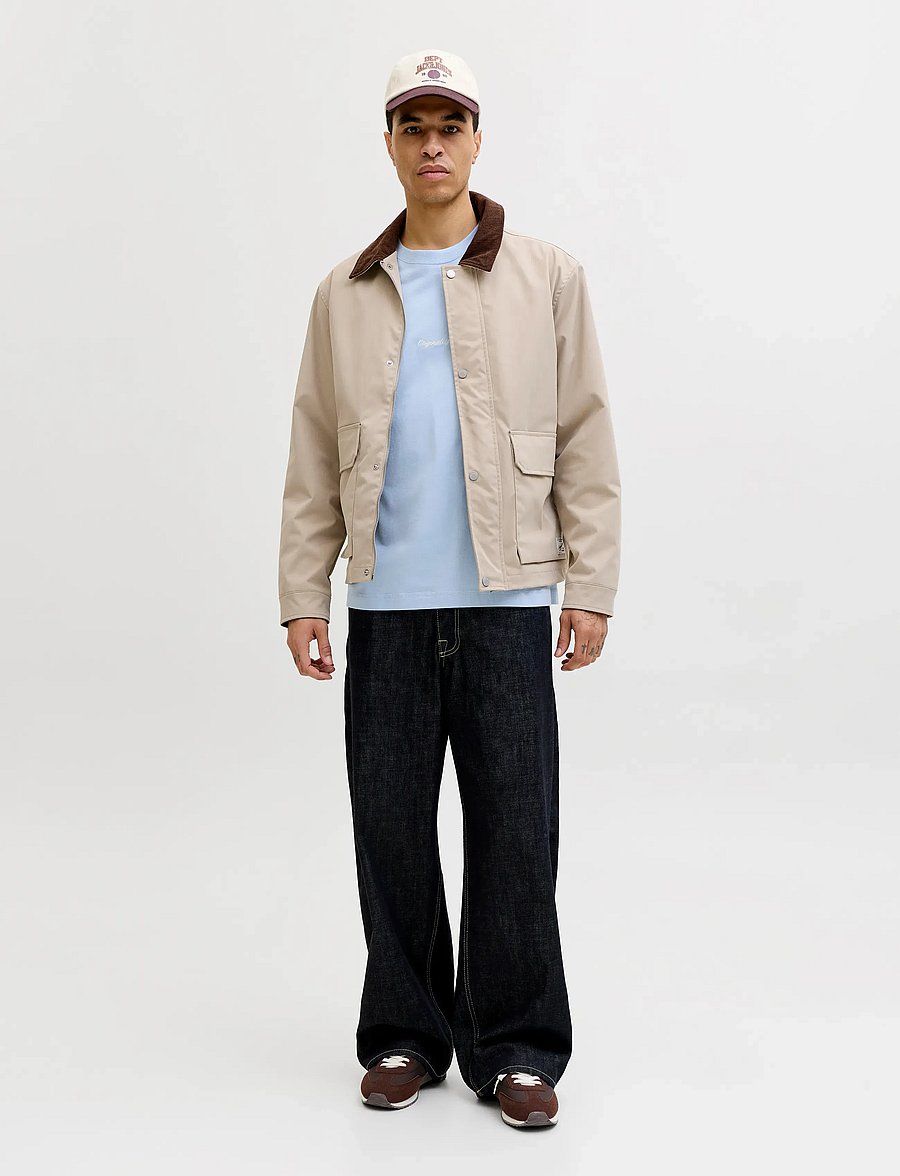 Jack & Jones - JORNORREBRO EMB TEE SS CREW NECK NOOS - short-sleeved t-shirts - cashmere blue - 3