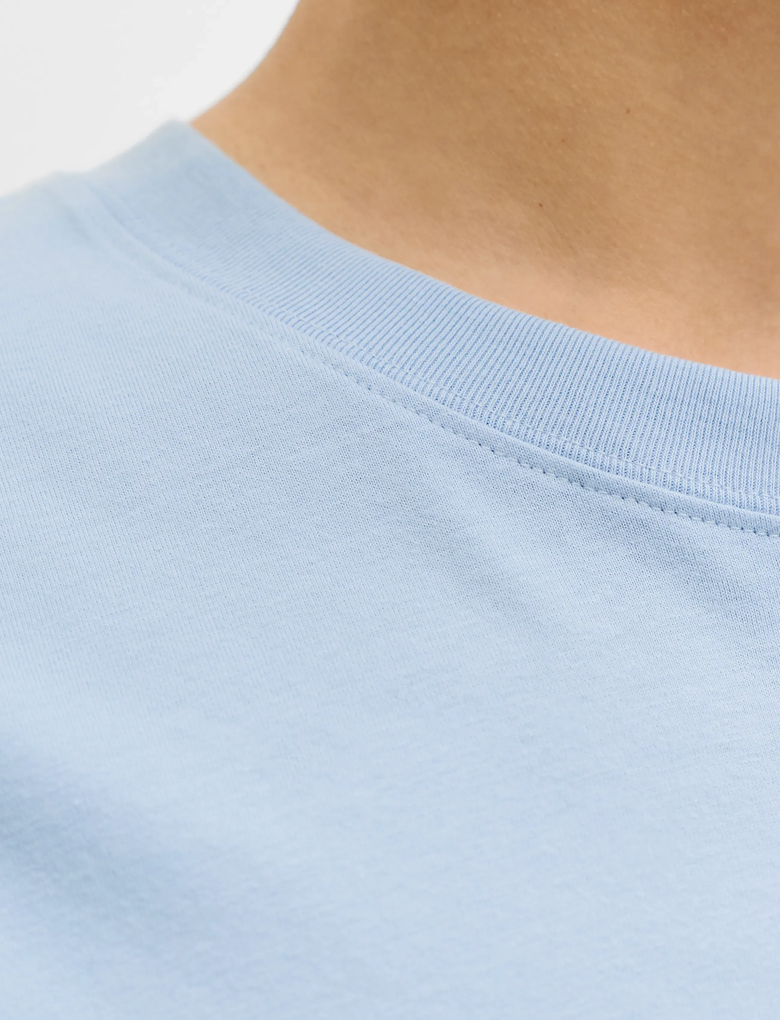 Jack & Jones - JORNORREBRO EMB TEE SS CREW NECK NOOS - marškinėliai trumpomis rankovėmis - cashmere blue - 5