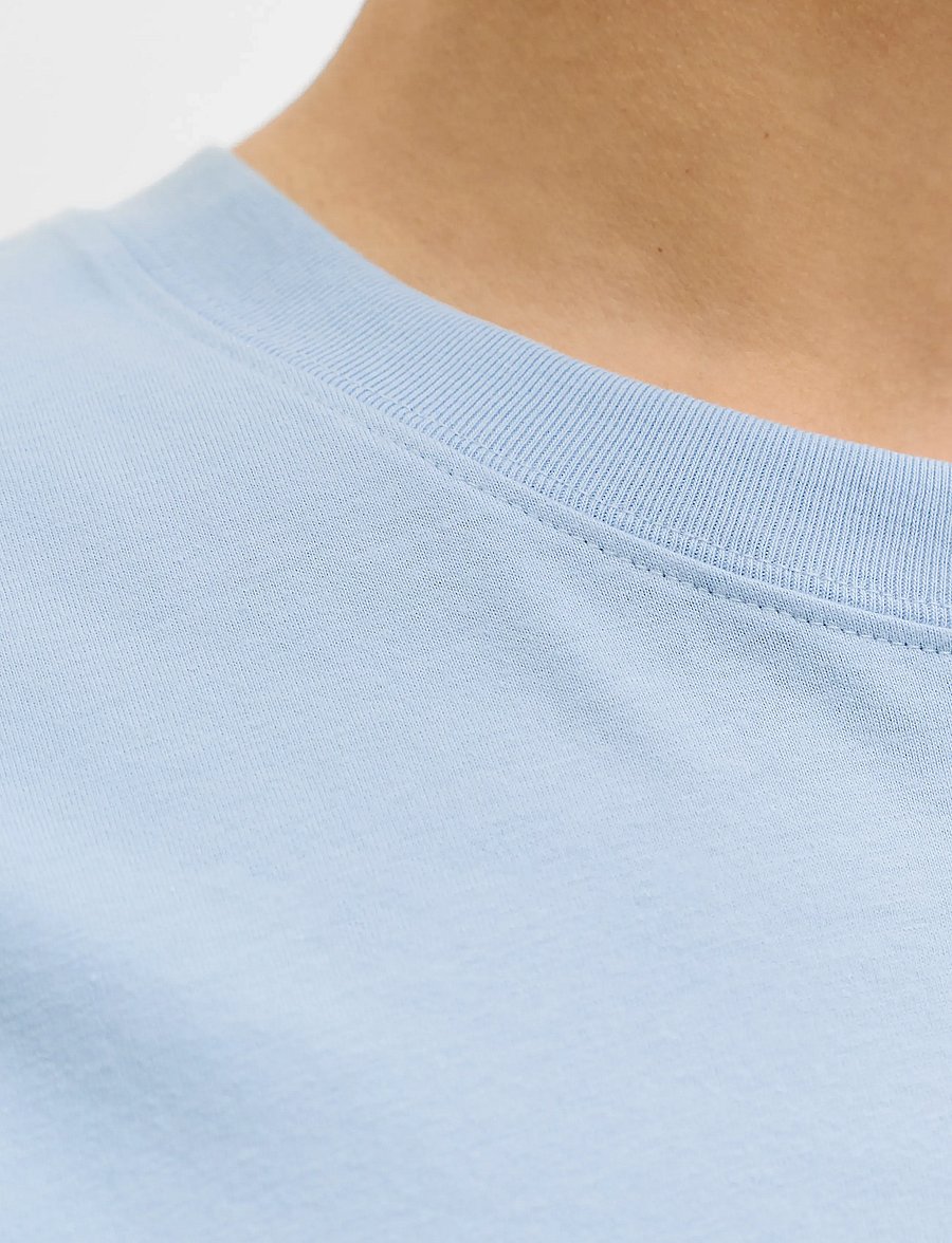 Jack & Jones - JORNORREBRO EMB TEE SS CREW NECK NOOS - short-sleeved t-shirts - cashmere blue - 5