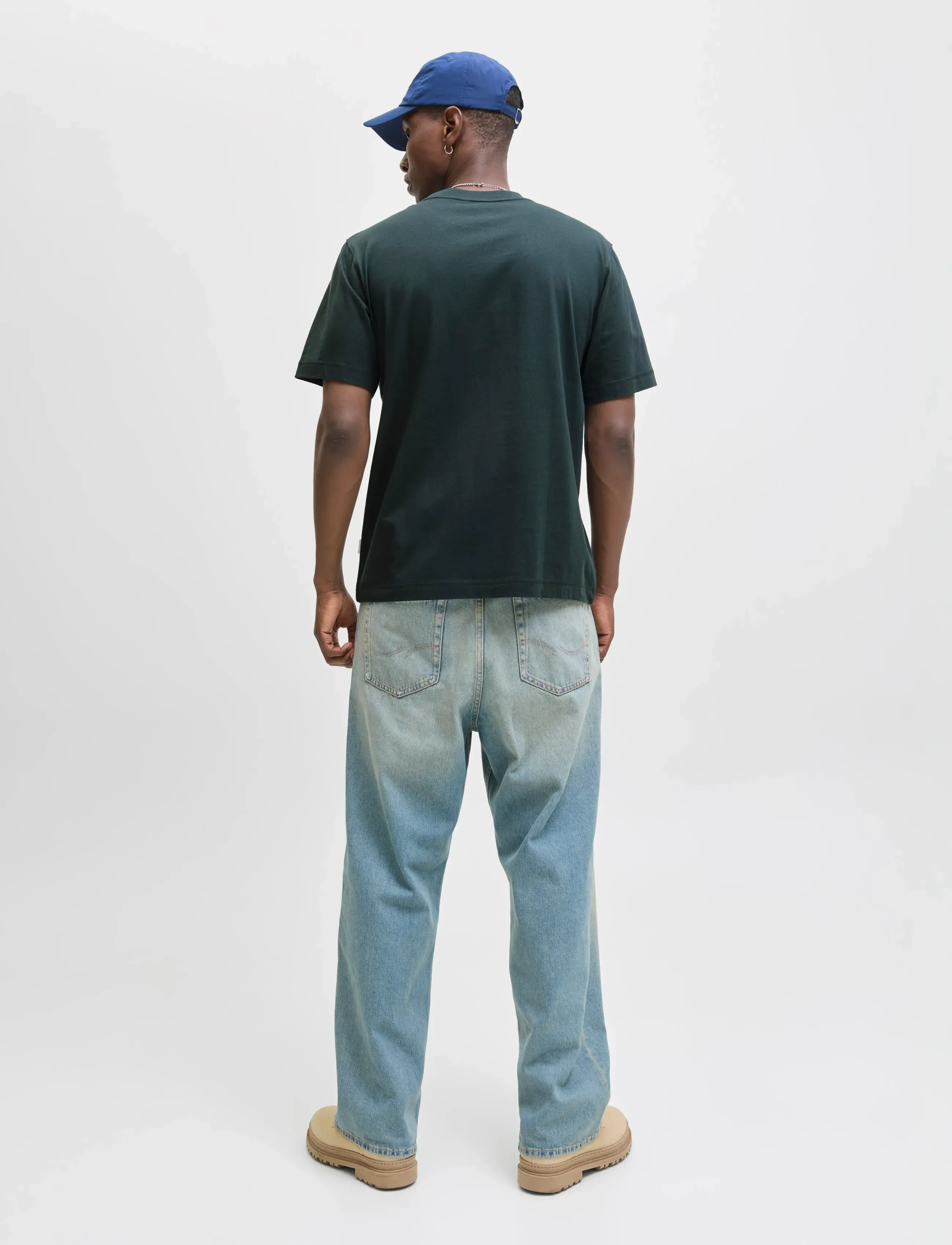 Jack & Jones - JORNORREBRO EMB TEE SS CREW NECK NOOS - kortærmede t-shirts - forest river - 2