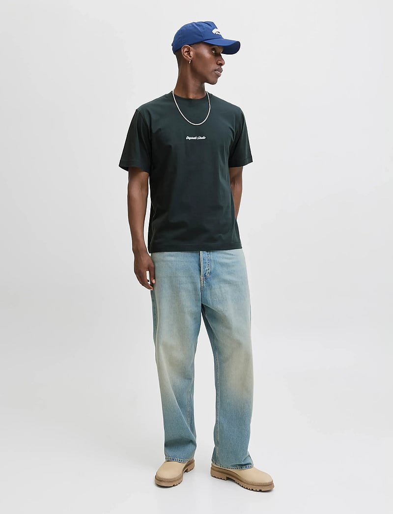 Jack & Jones - JORNORREBRO EMB TEE SS CREW NECK NOOS - short-sleeved t-shirts - forest river - 3