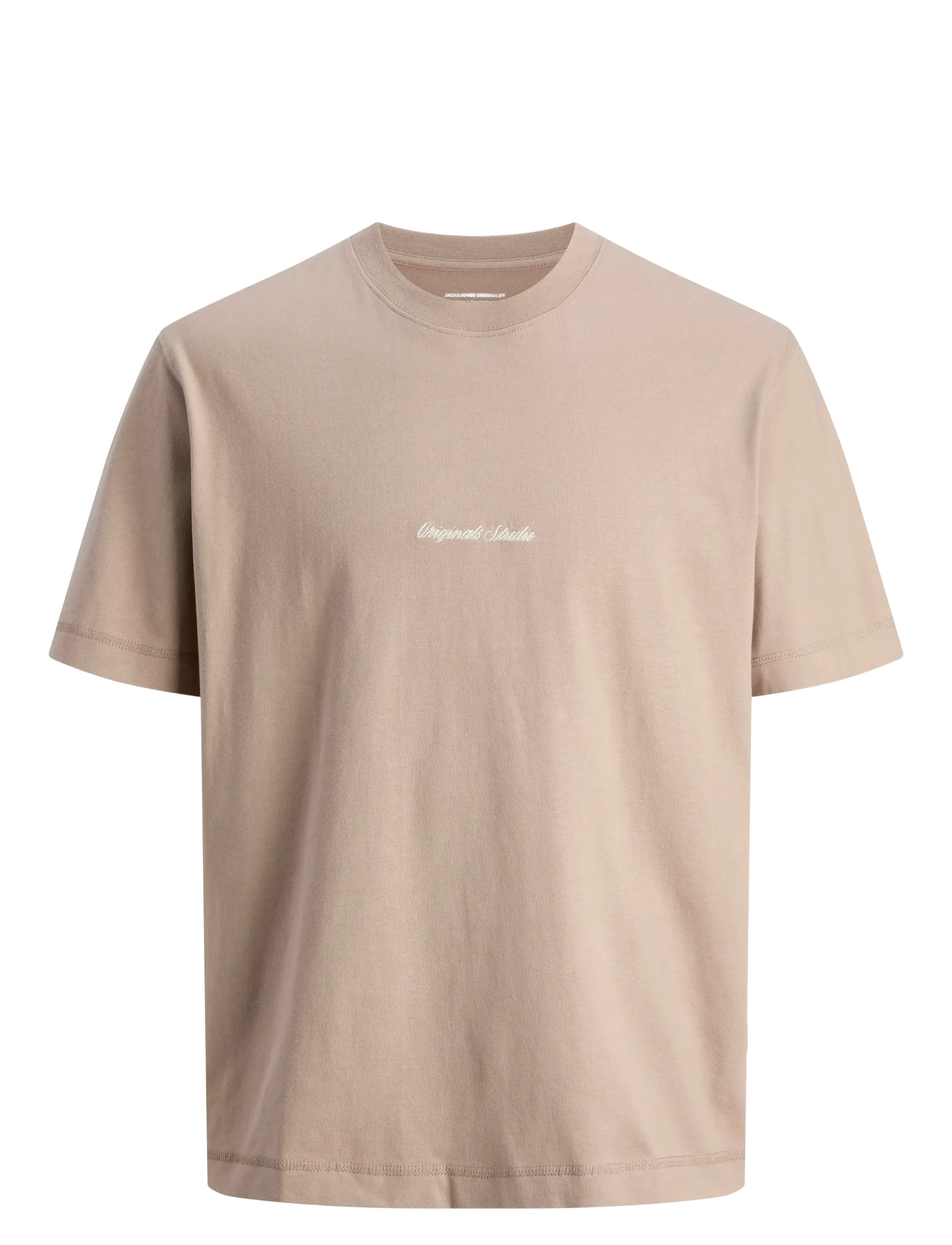 Jack & Jones JORNORREBRO EMB TEE SS CREW NECK NOOS - T-shirts - MOCHA MERINGUE / beige