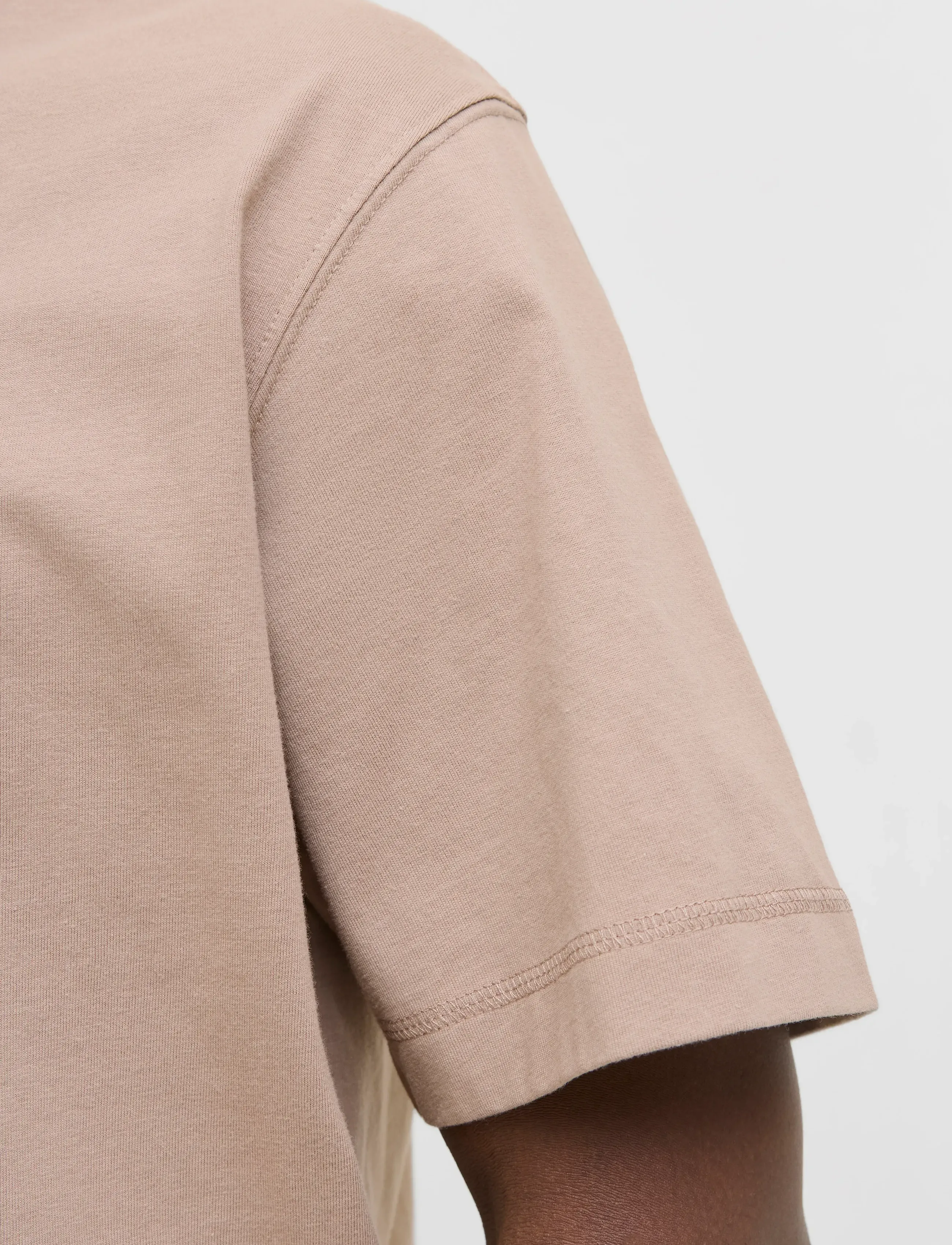 Jack & Jones - JORNORREBRO EMB TEE SS CREW NECK NOOS - kortærmede t-shirts - mocha meringue - 4