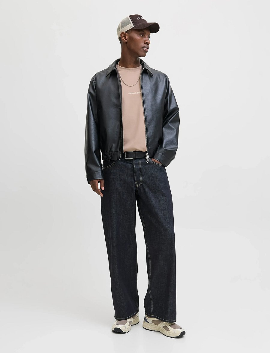 Jack & Jones - JORNORREBRO EMB TEE SS CREW NECK NOOS - kurzärmelige t-shirts - mocha meringue - 5