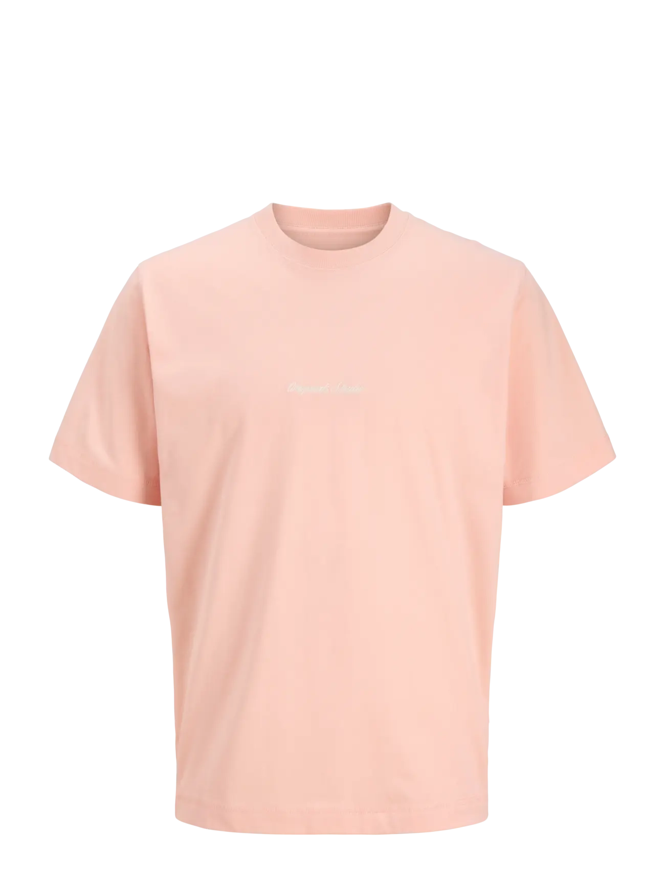 Jack & Jones JORNORREBRO EMB TEE SS CREW NECK NOOS - T-shirts - PEACH MELBA / pink/rose