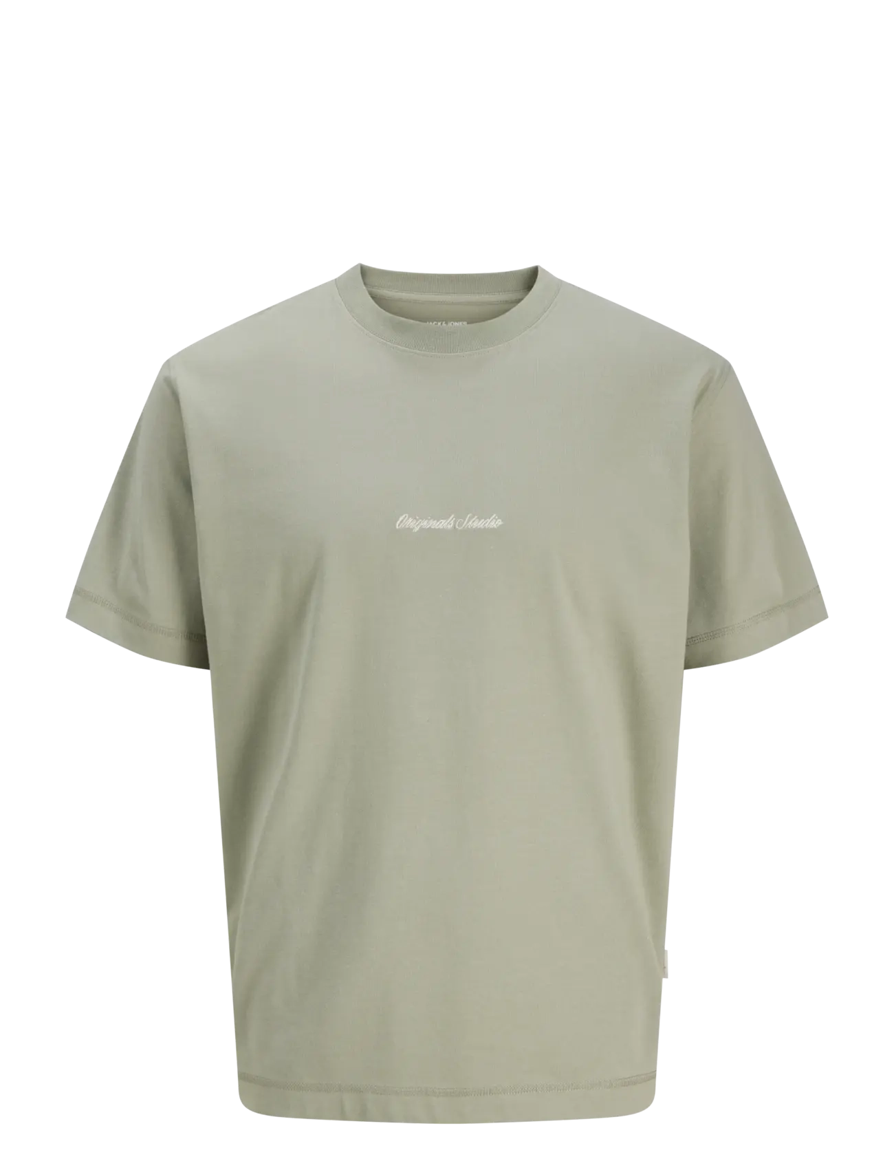 Jack & Jones JORNORREBRO EMB TEE SS CREW NECK NOOS - T-shirts - SEAGRASS / green