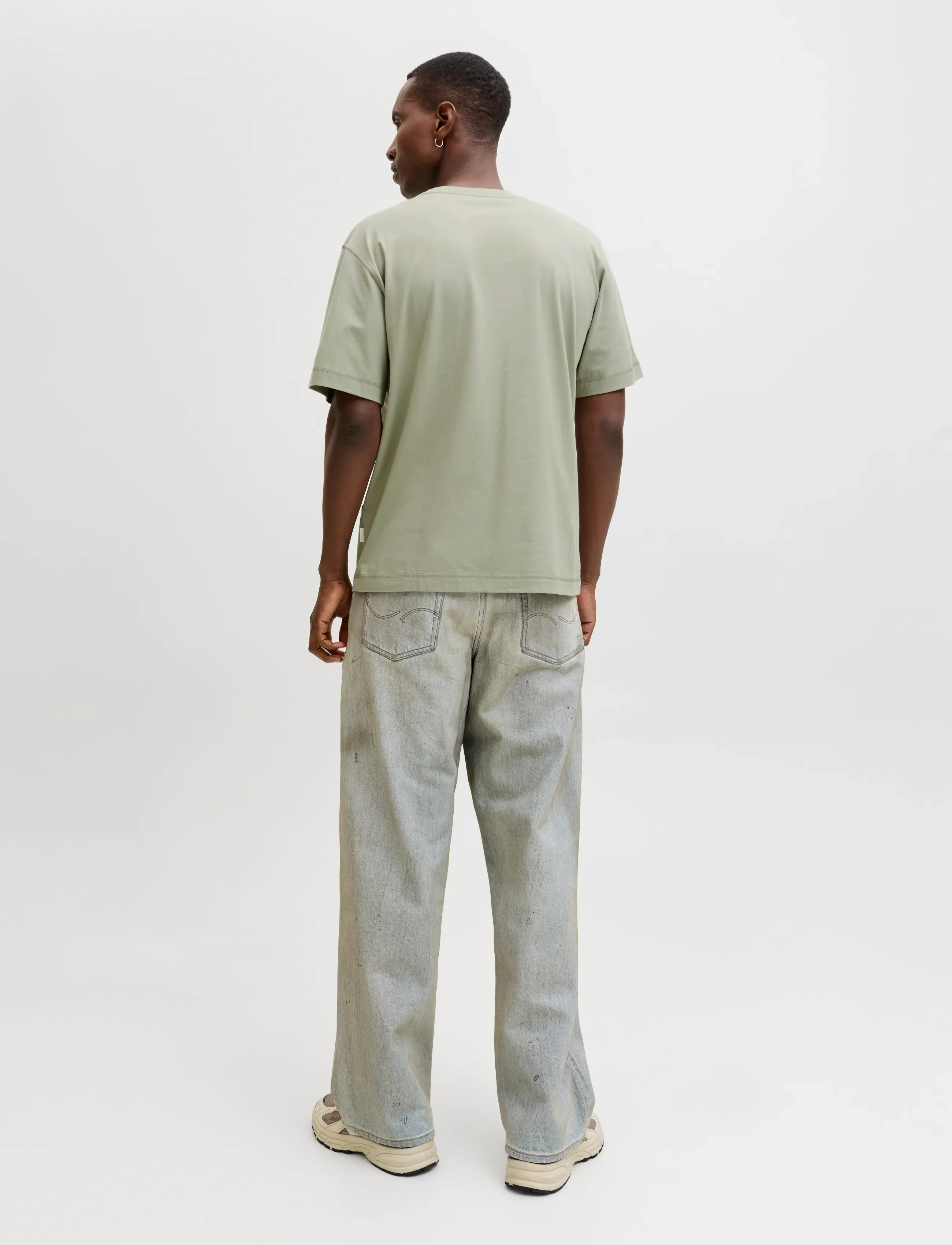 Jack & Jones - JORNORREBRO EMB TEE SS CREW NECK NOOS - kortærmede t-shirts - seagrass - 2