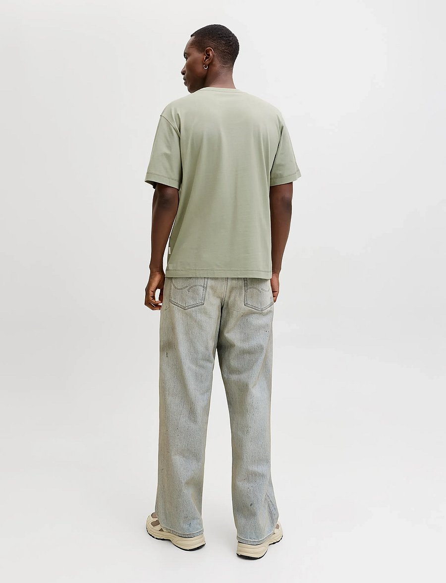 Jack & Jones - JORNORREBRO EMB TEE SS CREW NECK NOOS - short-sleeved t-shirts - seagrass - 2