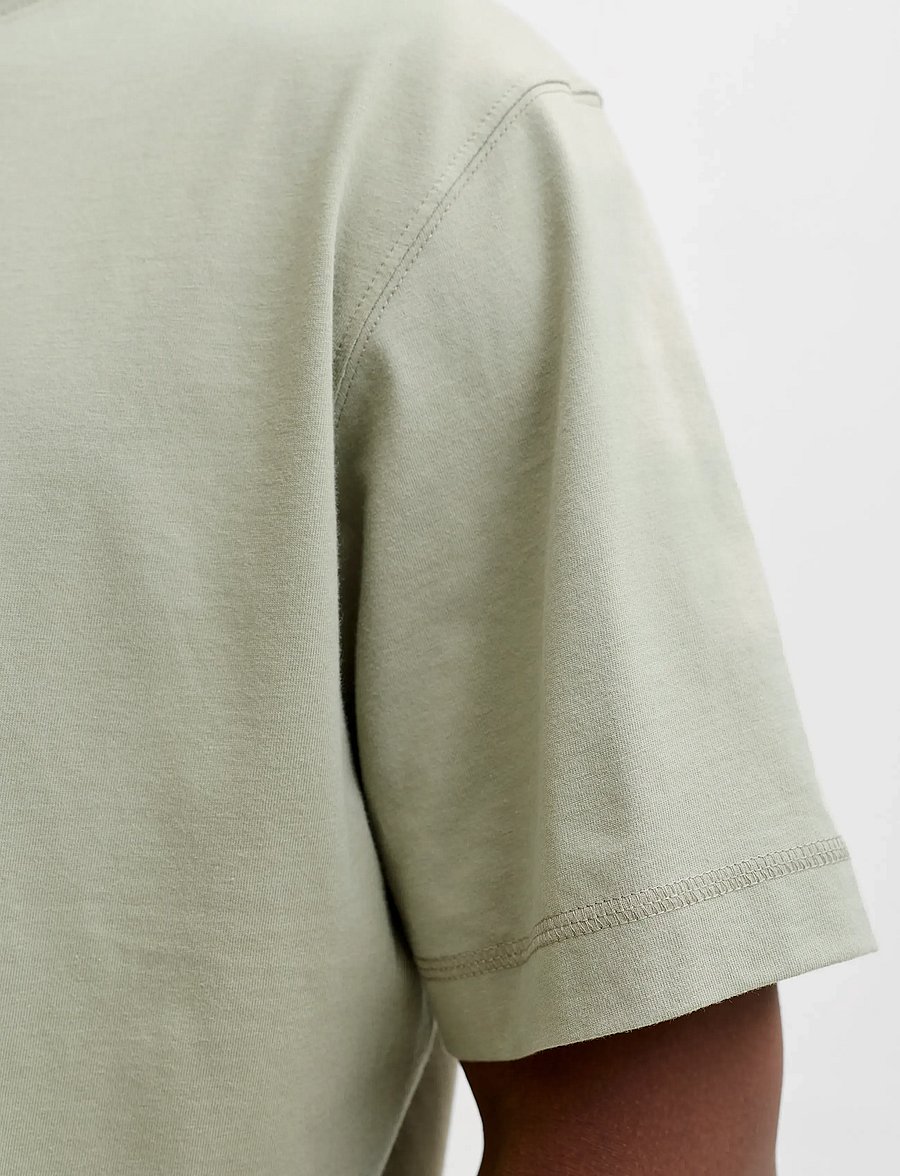 Jack & Jones - JORNORREBRO EMB TEE SS CREW NECK NOOS - short-sleeved t-shirts - seagrass - 4