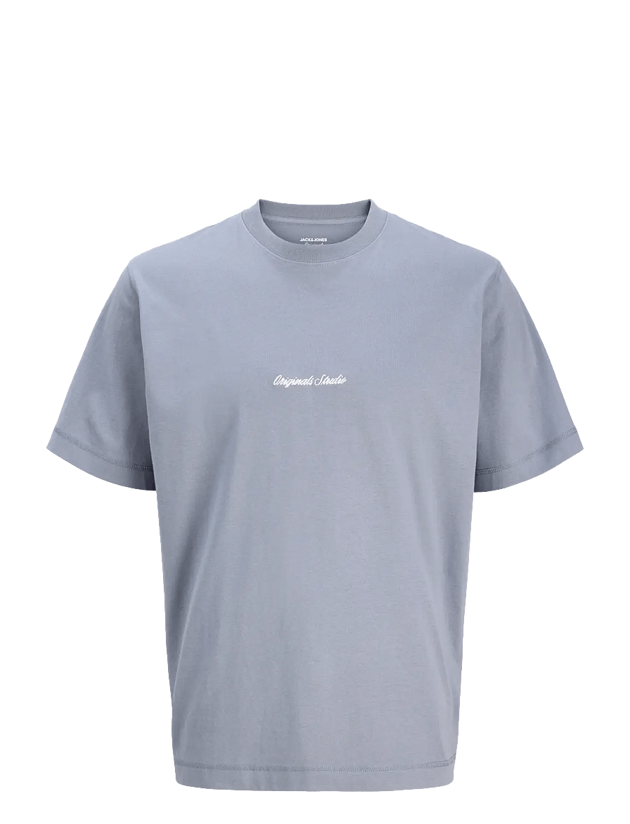 Jack & Jones - JORNORREBRO EMB TEE SS CREW NECK NOOS - kurzärmelige t-shirts - tradewinds - 1