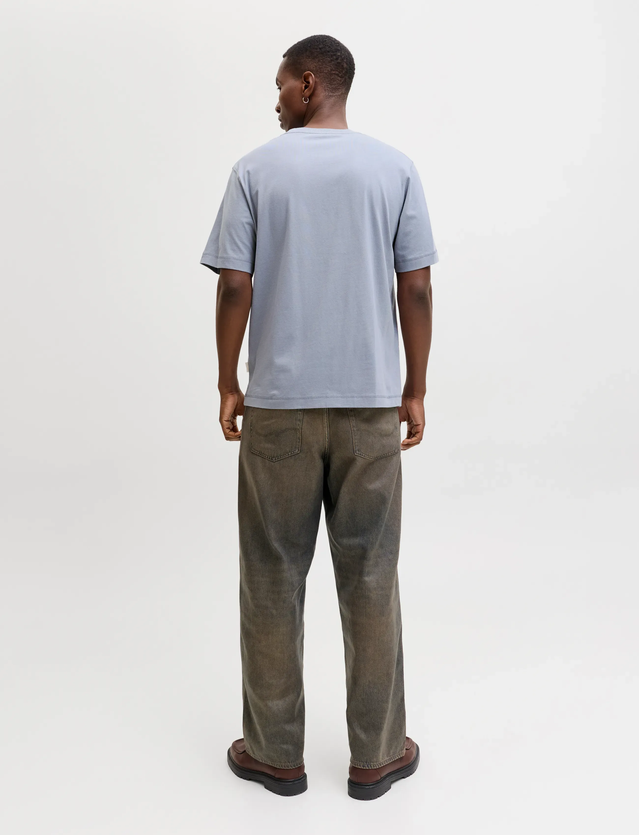 Jack & Jones - JORNORREBRO EMB TEE SS CREW NECK NOOS - kurzärmelige t-shirts - tradewinds - 2
