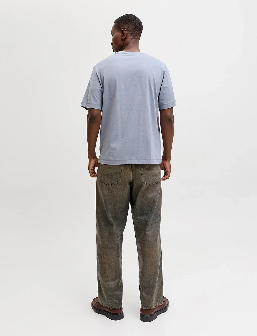 Jack & Jones - JORNORREBRO EMB TEE SS CREW NECK NOOS - kurzärmelige t-shirts - tradewinds - 2