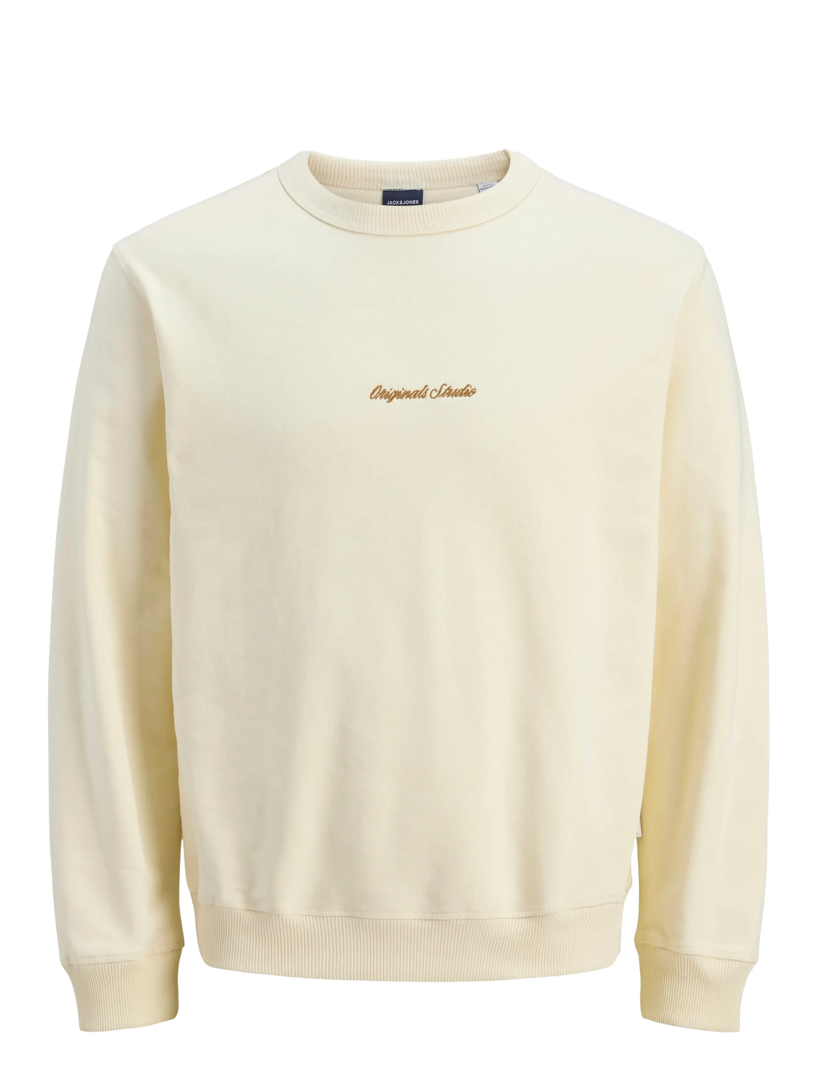 Jack & Jones JORNORREBRO EMB SWEAT CREW NOOS - Sweatshirts & hættetrøjer - ANTIQUE WHITE / cream