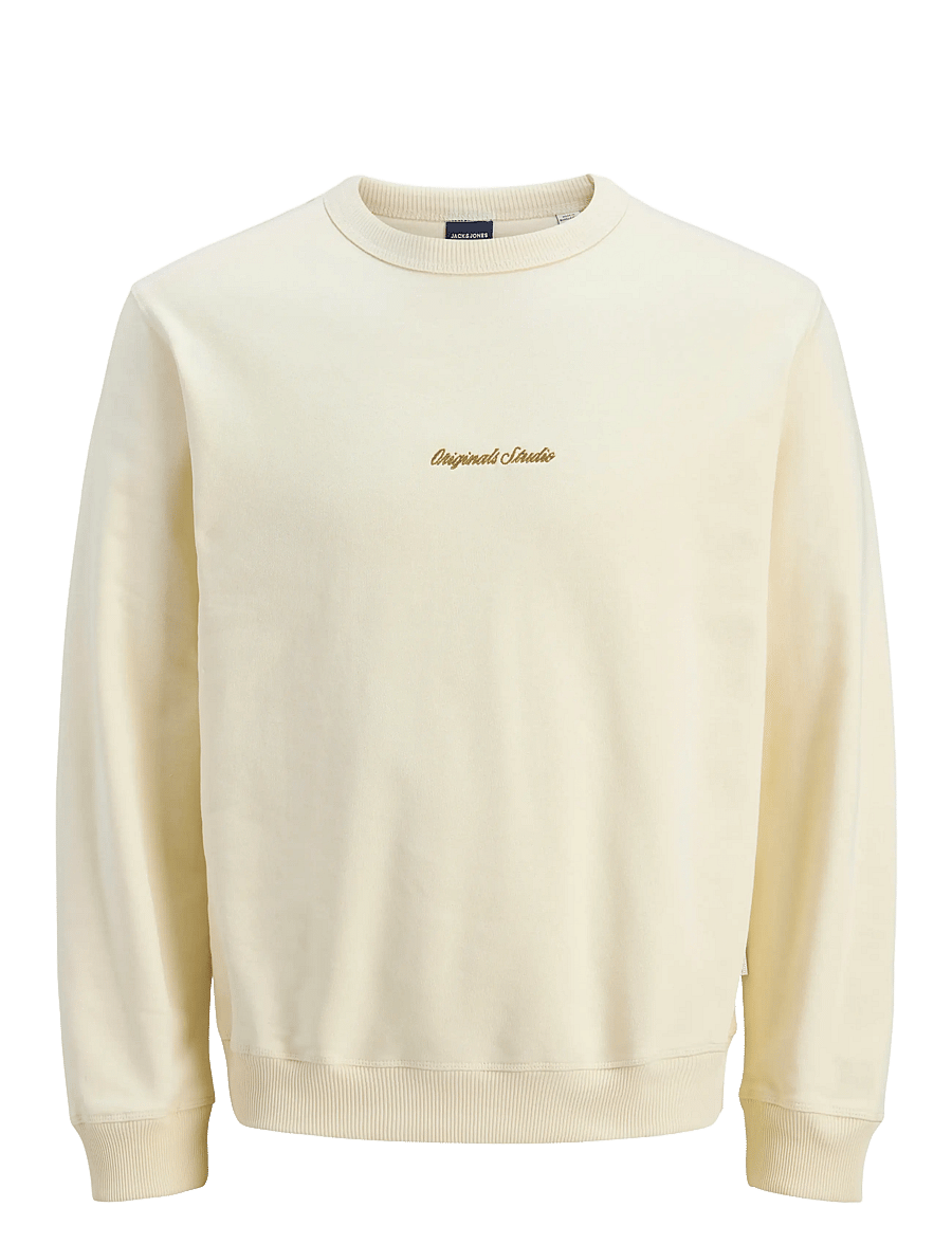 Jack & Jones - JORNORREBRO EMB SWEAT CREW NOOS - kollektsioonid - antique white - 1