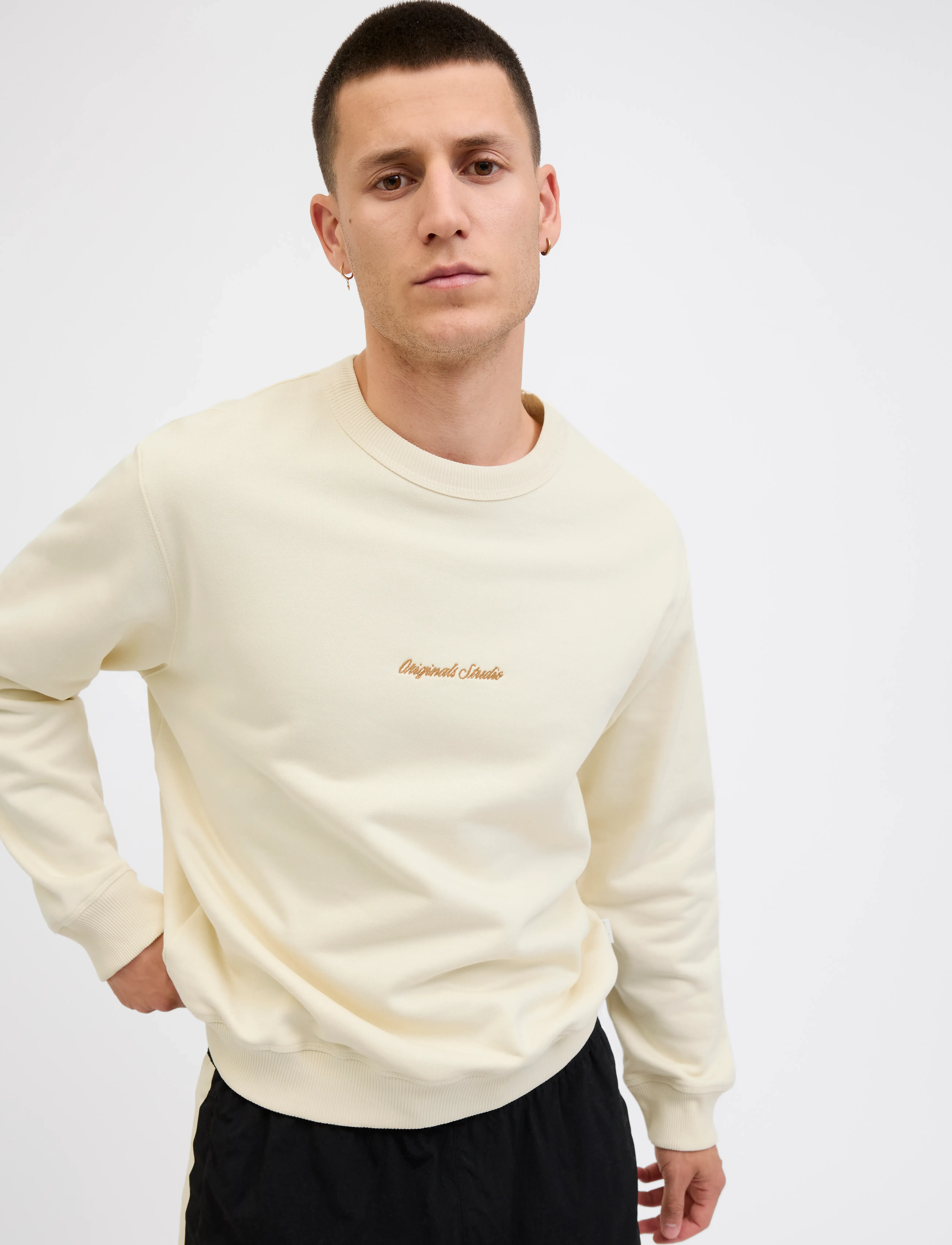 JACK & JONES Jornorrebro Emb Sweat Crew Noos sweatshirts herr – bild 6