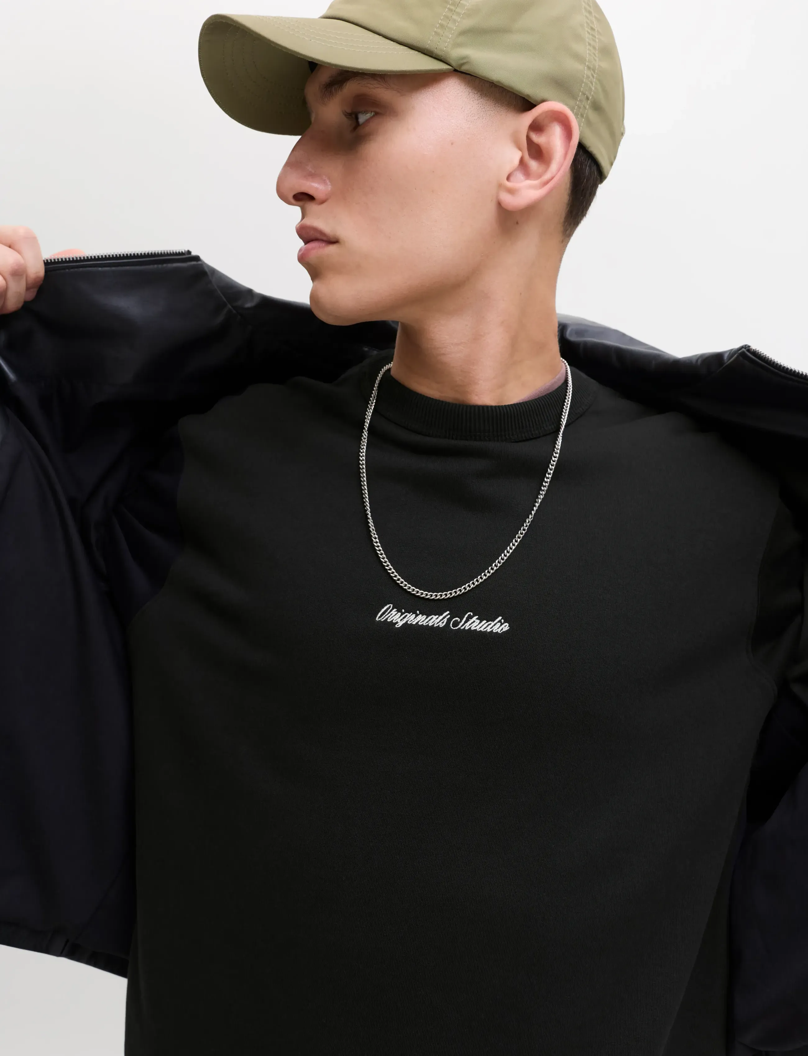Jack & Jones - JORNORREBRO EMB SWEAT CREW NOOS - kollektioner - black - 5