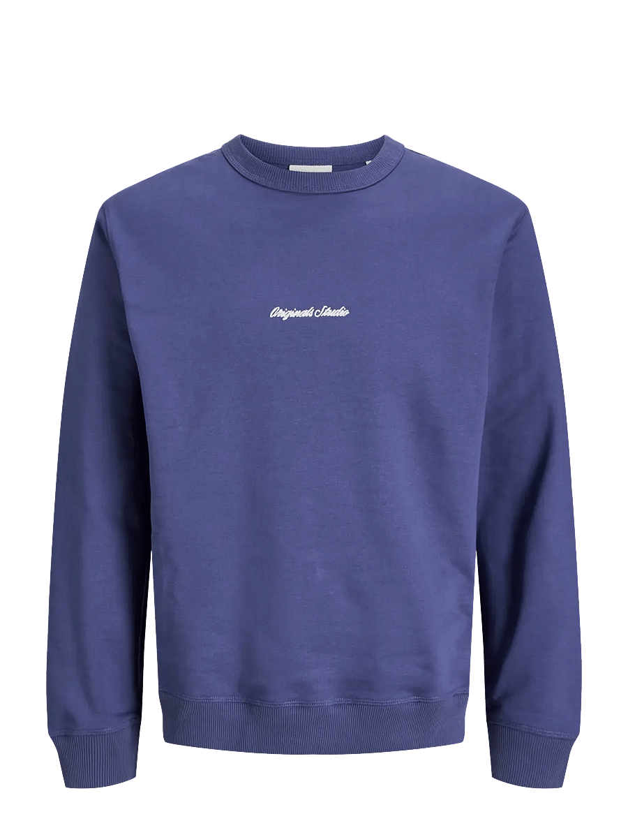 Jack & Jones - JORNORREBRO EMB SWEAT CREW NOOS - kollektsioonid - crown blue - 1