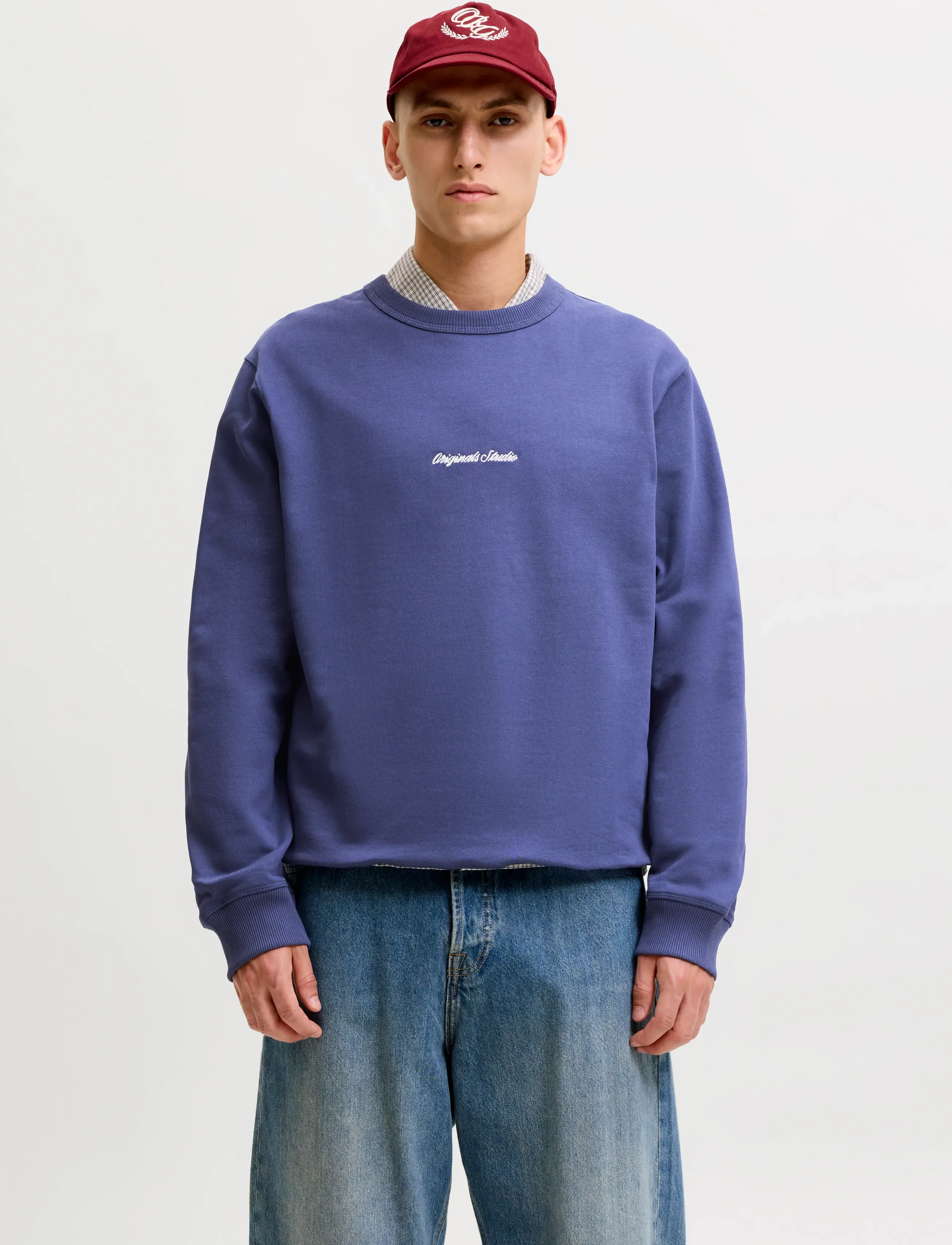 Jack & Jones JORNORREBRO EMB SWEAT CREW NOOS - Dressipluusid - CROWN BLUE / blue
