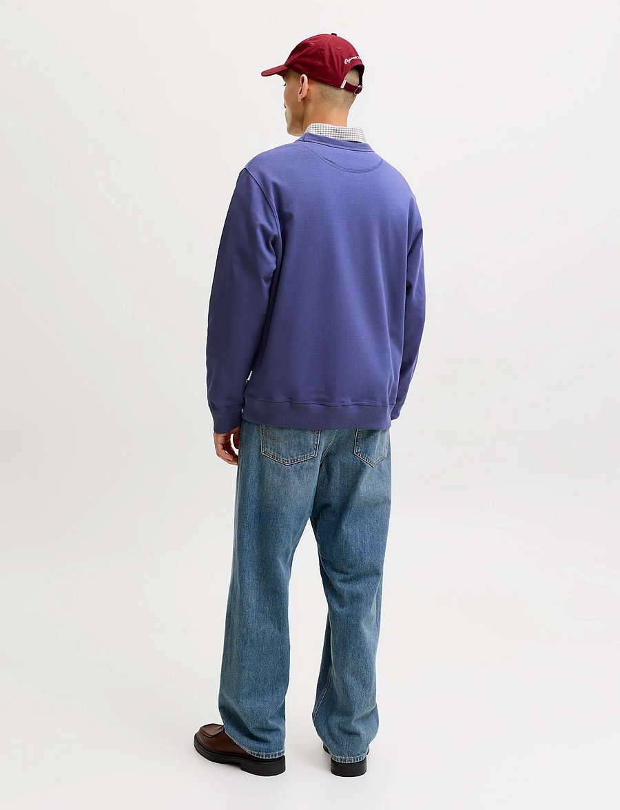 Jack & Jones - JORNORREBRO EMB SWEAT CREW NOOS - kollektsioonid - crown blue - 3